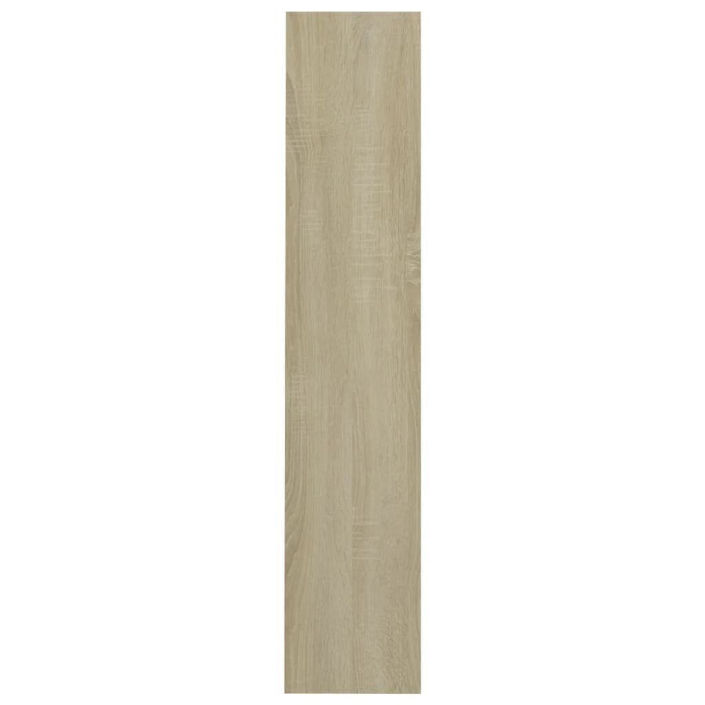 Eiche Holzwerkstoff, Sonoma 80x18x90 Schuhregal vidaXL Wand-Schuhschrank 1-tlg. Sonoma-Eiche cm