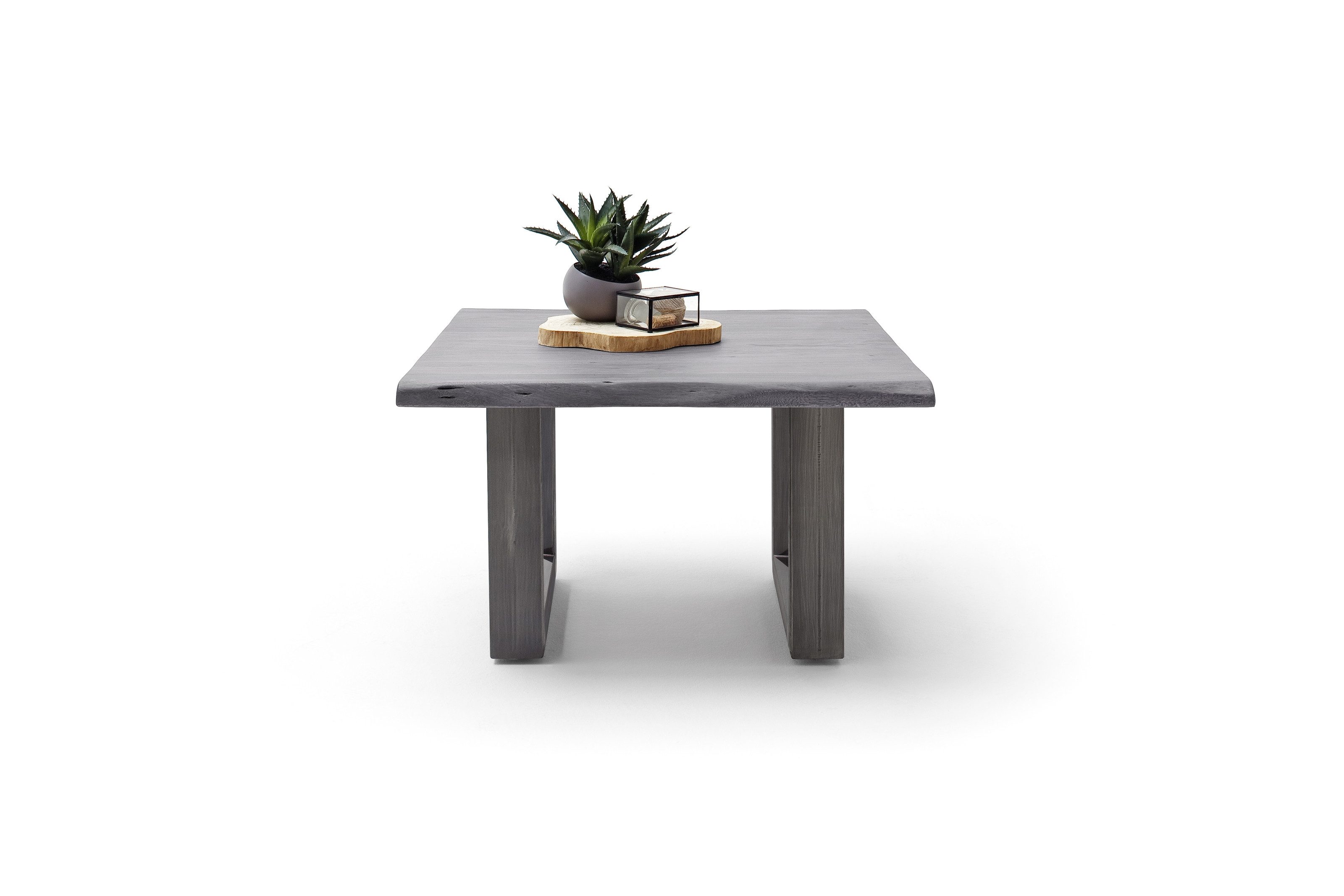 freiraum Couchtisch CARTAGENA, in Akazie grau, massiv lackiert - 75x45x75cm (BxHxT)