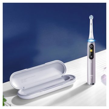 Oral-B Elektrische Zahnbürste iO 9, Aufsteckbürsten: 1 St., mit Magnet-Technologie, 7 Putzmodi, Farbdisplay & Lade-Reiseetui