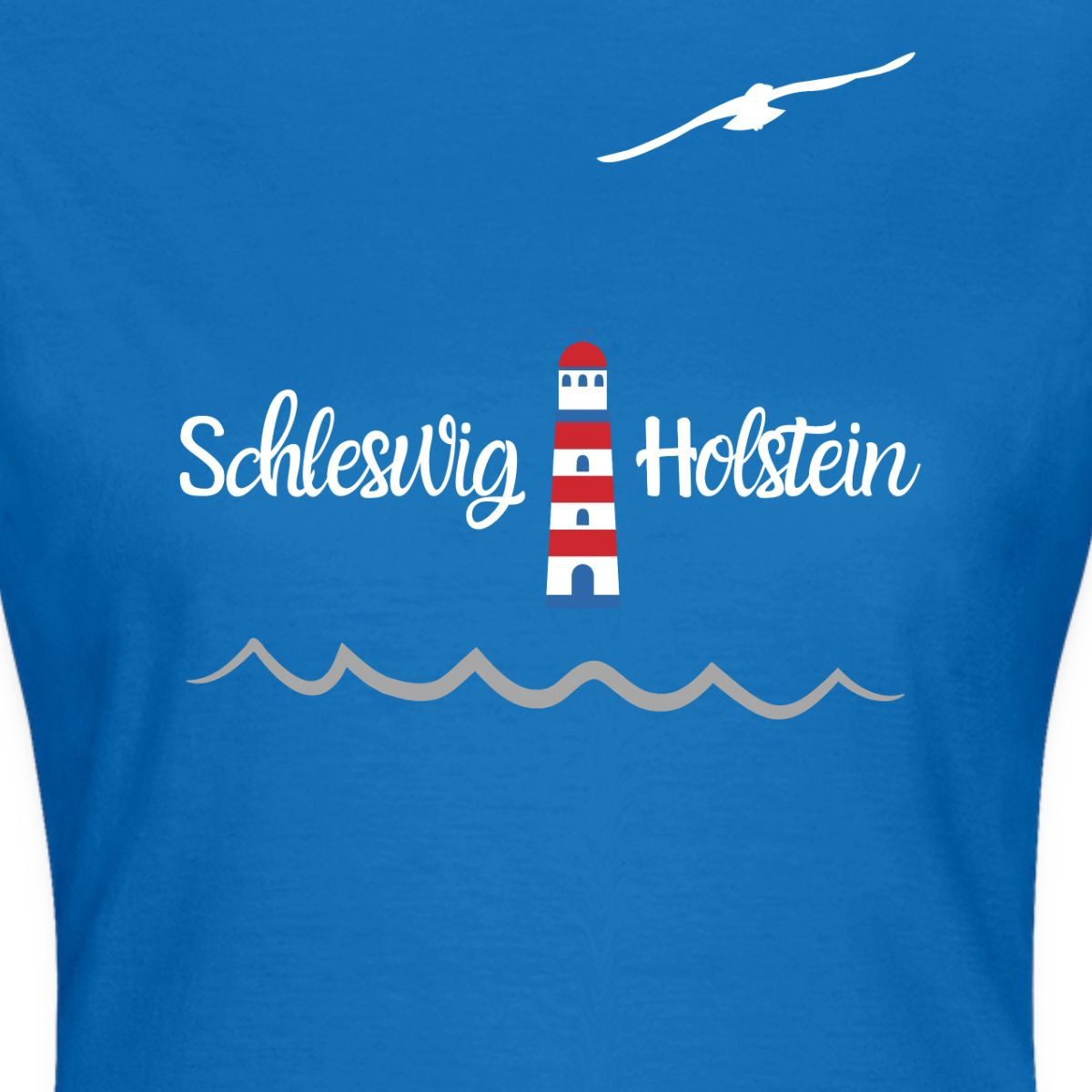 Spreadshirt T-Shirt Schleswig Holstein Leuchtturm Küste Nordsee Maritim Frauen T-Shirt (1-tlg) Slim Fit, fällt klein aus