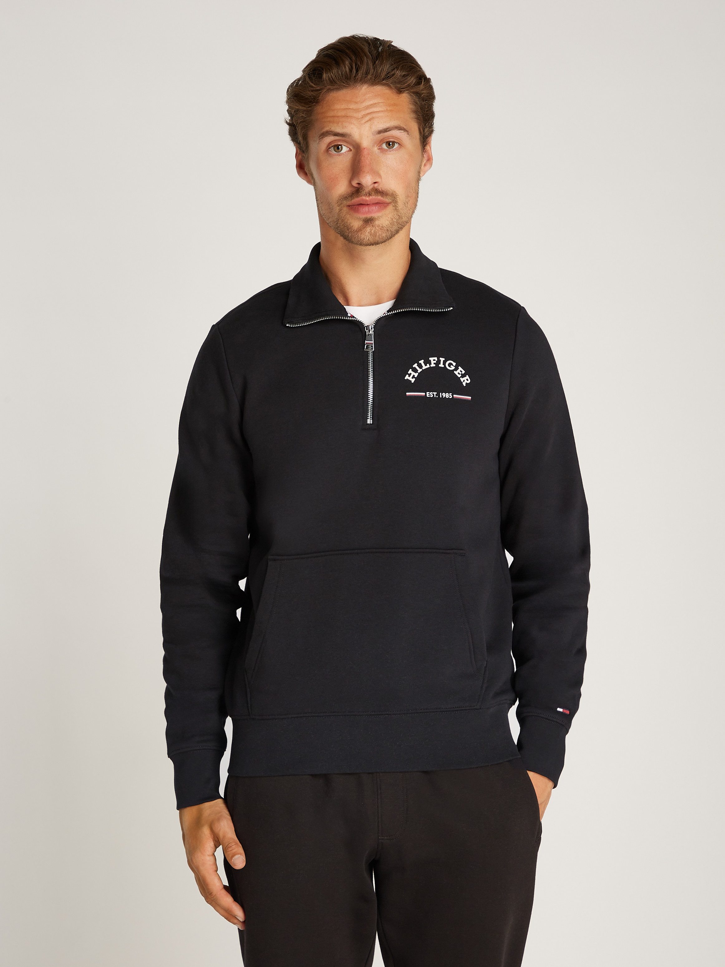 Tommy Hilfiger Sweatshirt ROUNDALL STAND COLLAR günstig online kaufen