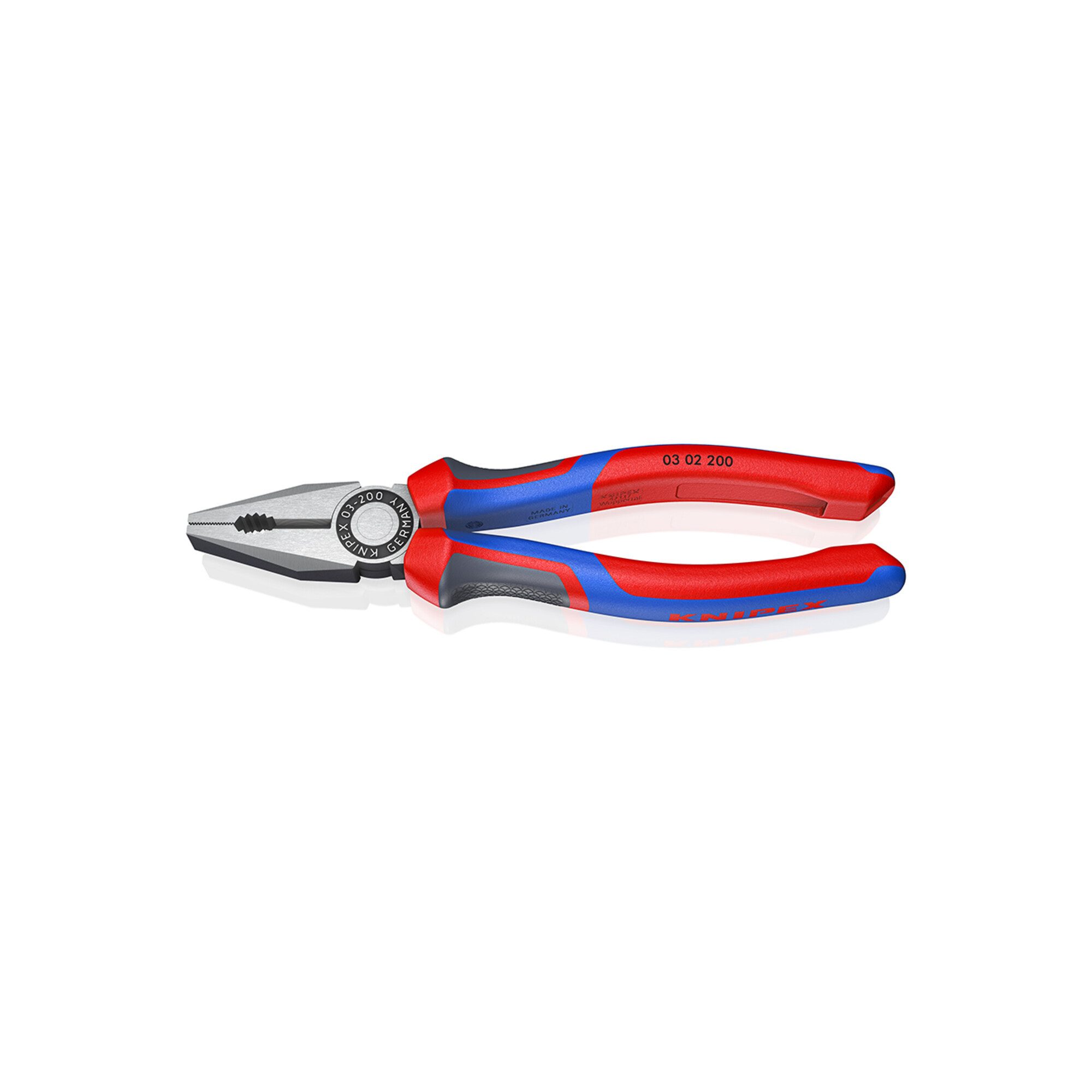 Knipex Kombizange KNIPEX 03 02 200 Kombizange mit Comfort-Griffen schwarz atramentiert 2