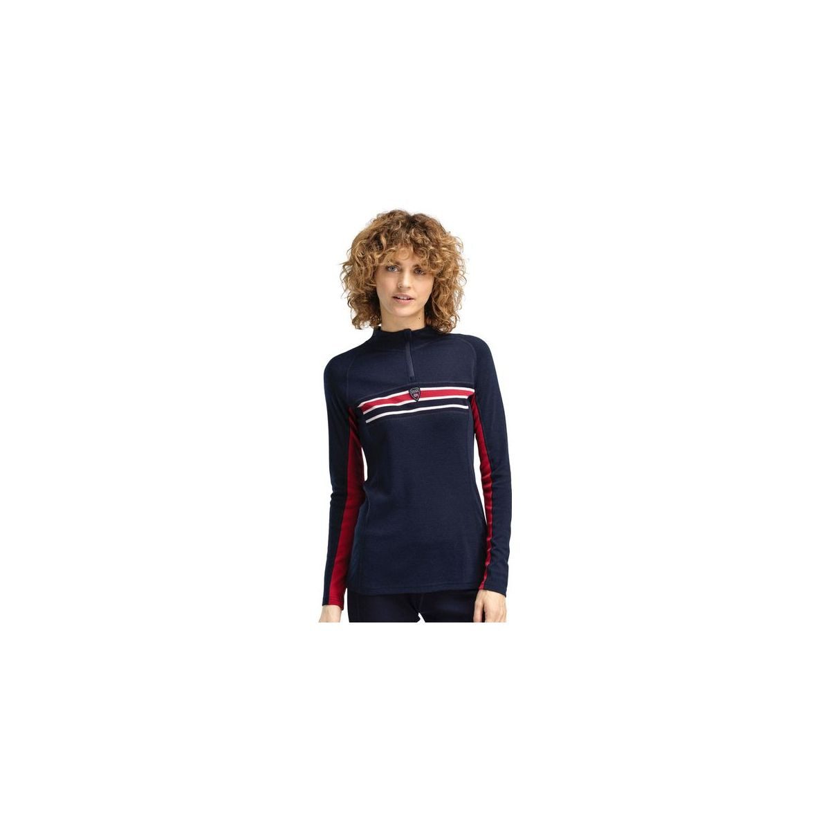 Dale of Norway Kapuzenpullover Aksla Fem Baselayer Half Zip Weicher Merinowolle-Pullover mit Half-Zip, ideal als Basisschicht