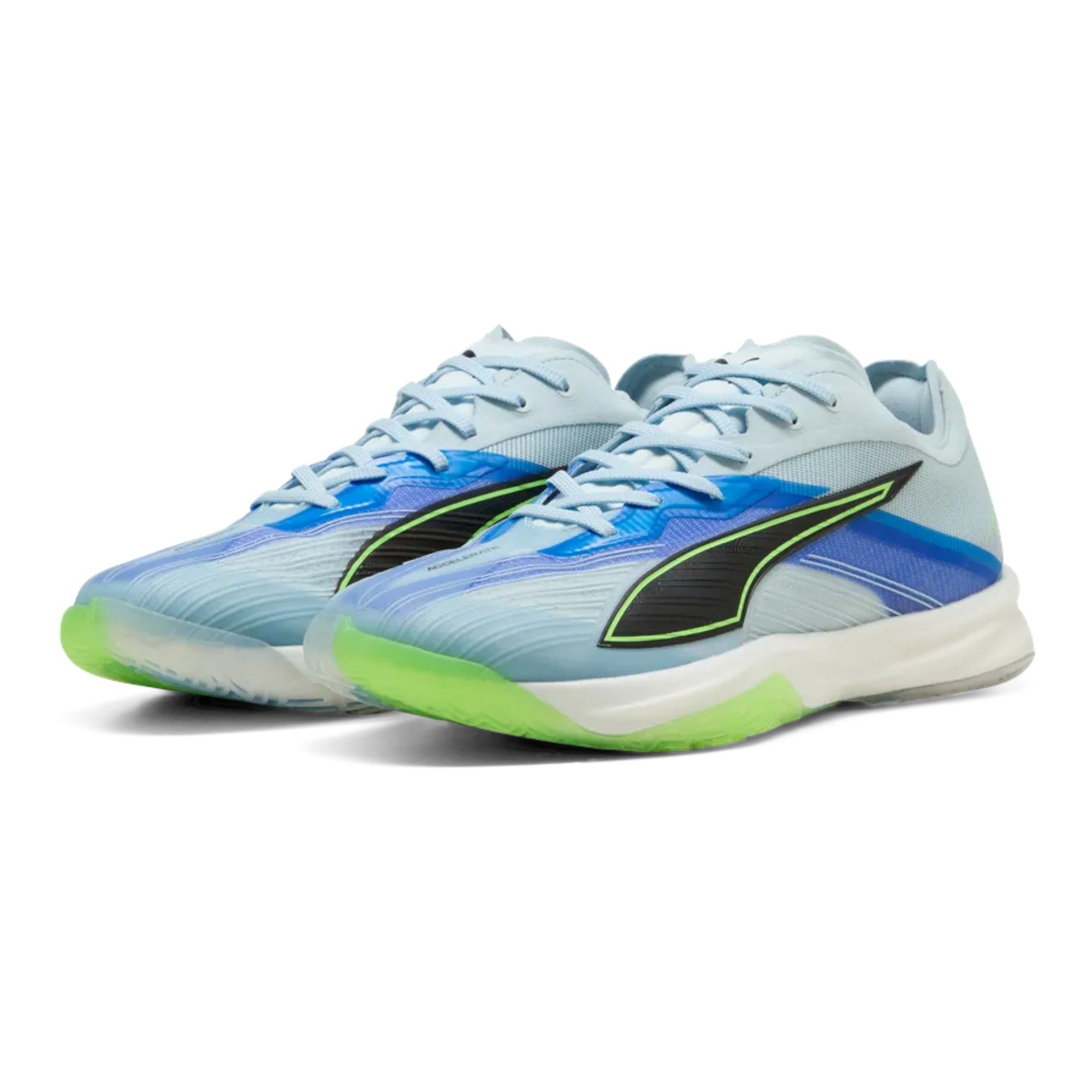 PUMA Hallen-Indoorschuhe Accelerate NITRO SQD 5 2026 blau Herren Badmintonschuh – Bild 3 von 5