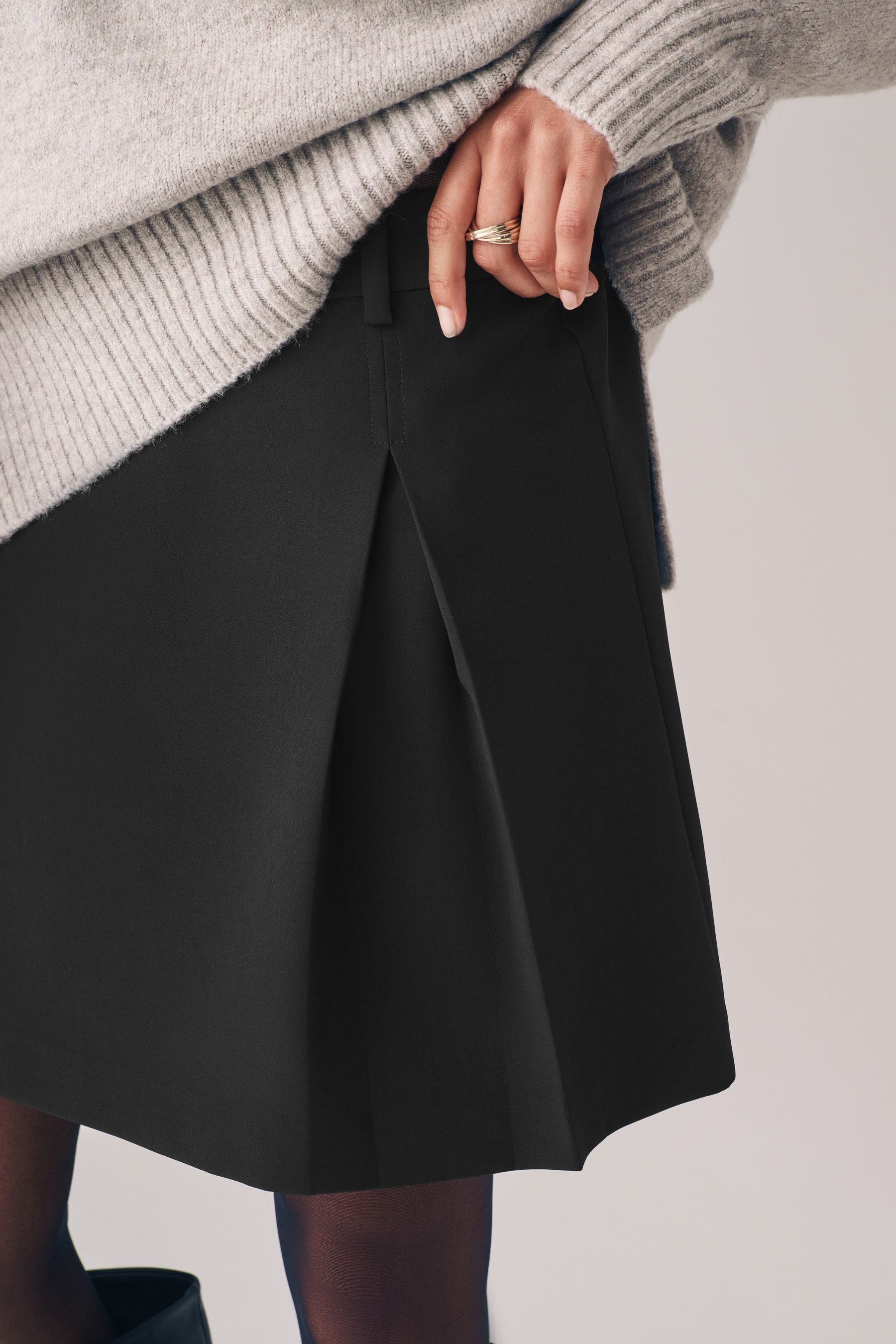 The Set Faltenrock The Set Falten-Miniröcke, 2er-Pack (3-tlg)