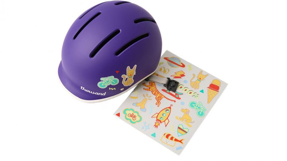 Thousand Fahrradhelm Thousand JR Kinderhelm Party Purple Unisize XS (49-53cm) - Leichter Fa