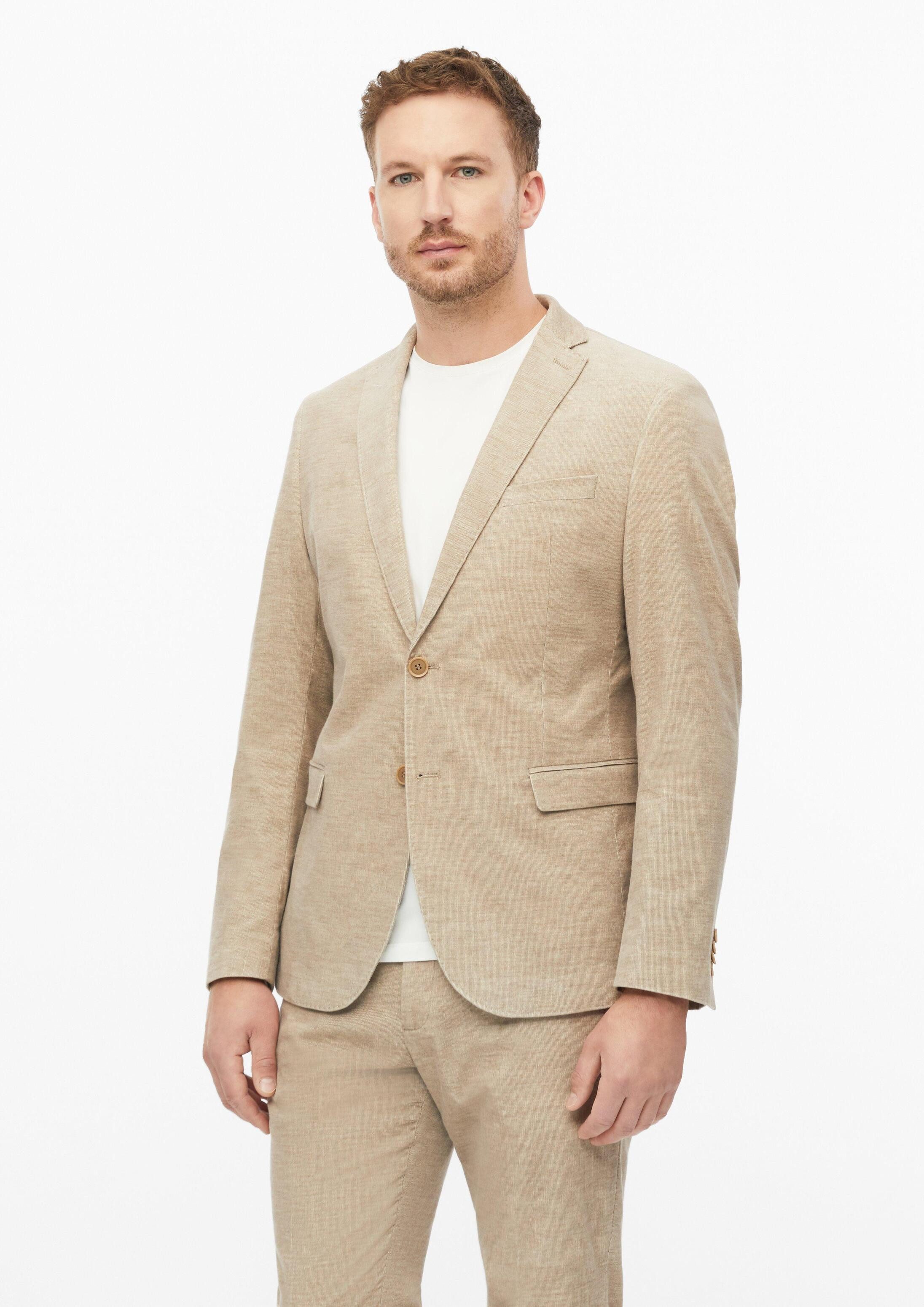 s.Oliver Sakko Indoor-Sakko S.OPURE s.O PURE: Slim-Fit-Sakko aus elastischem Feincord