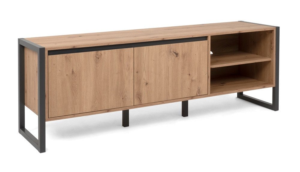 Finori Lowboard TV-Board Denver, Artisan Oak / anthrazit, Industrial Look