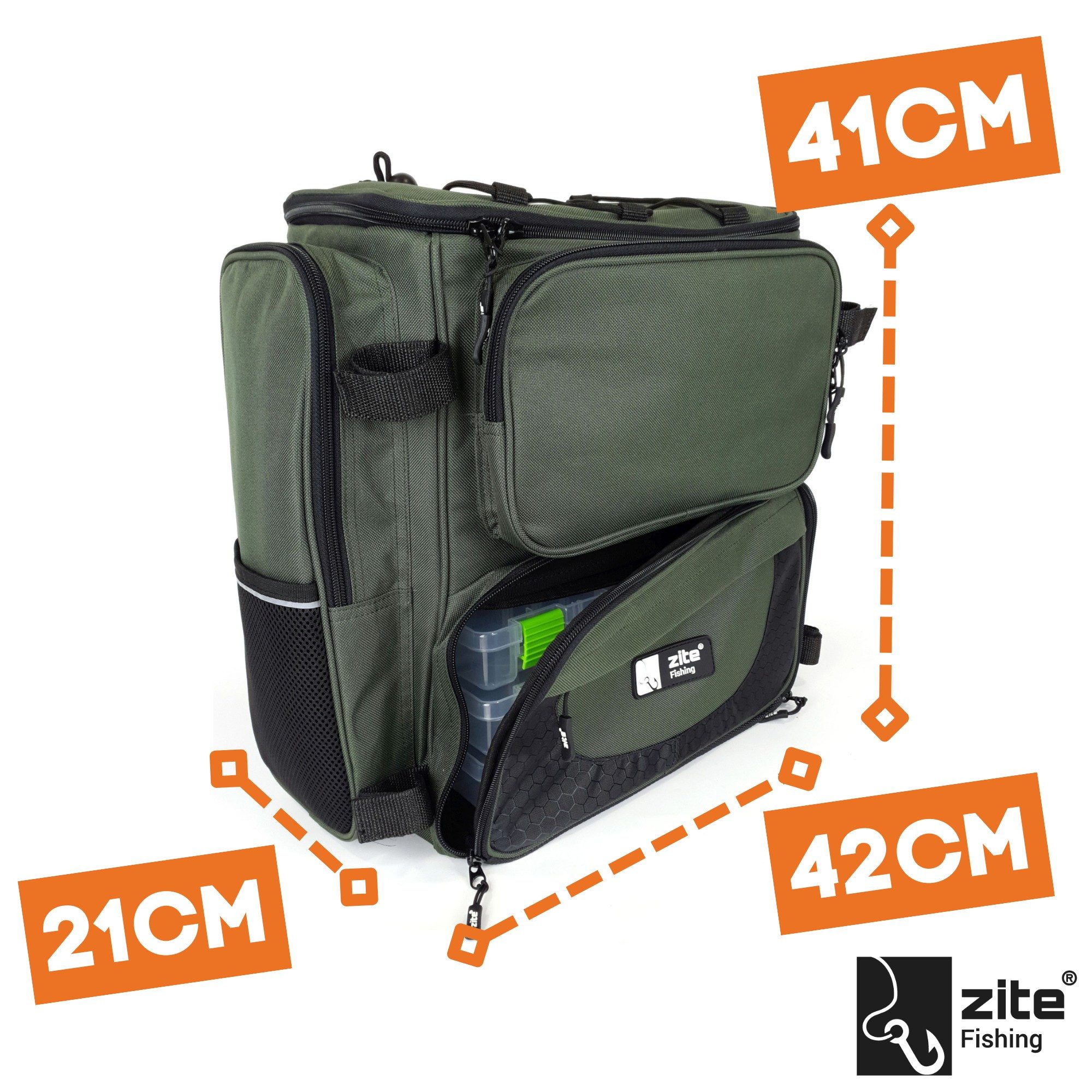 Zite Angelrucksack All-in-One Spinnfischer Rucksack mit günstig online kaufen