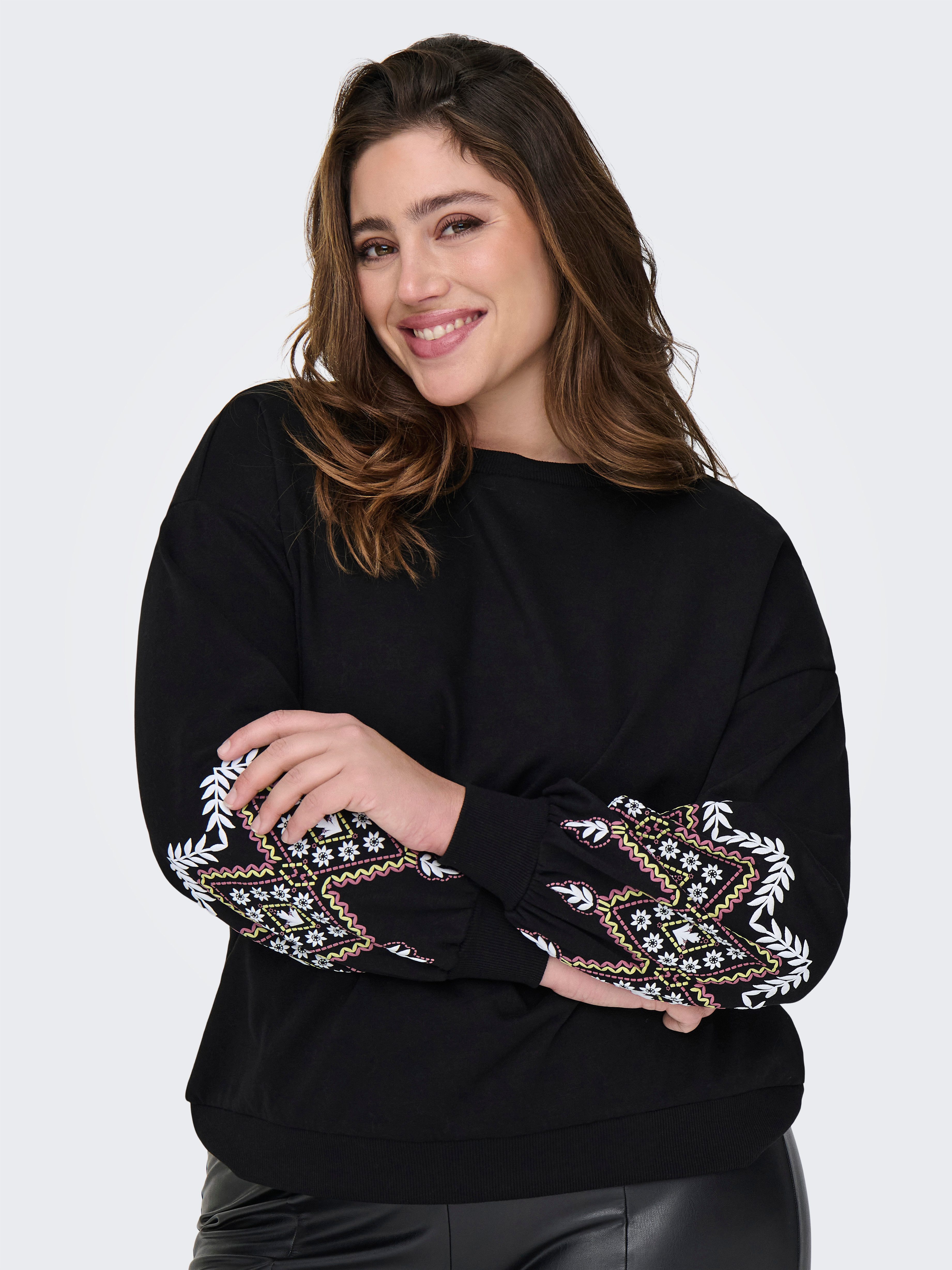 ONLY CARMAKOMA Sweatshirt CARBROOKE L/S O-NECK günstig online kaufen