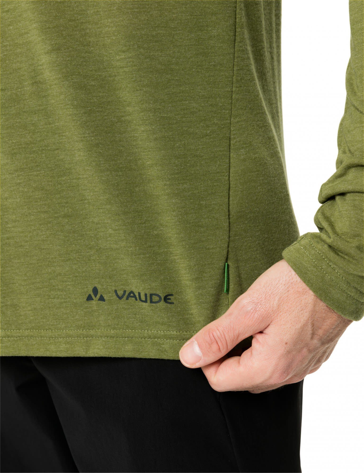 VAUDE Langarmshirt Vaude Long-sleeve Herren Rosemoor Mens Avocado Iii T-shirt