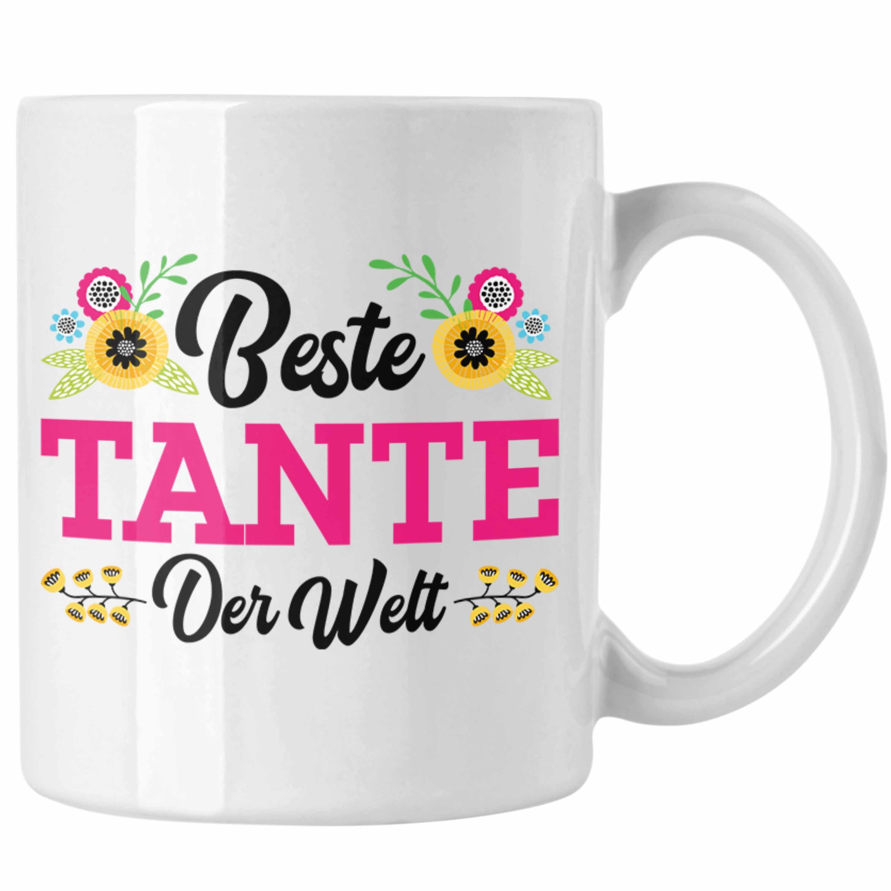 Weiss Weihnachten Lieblings Welt Tante der Tasse Geschenkidee - für Trendation Verrückte Trendation Tasse Spruch Tante Tante Coole Beste Geschenk