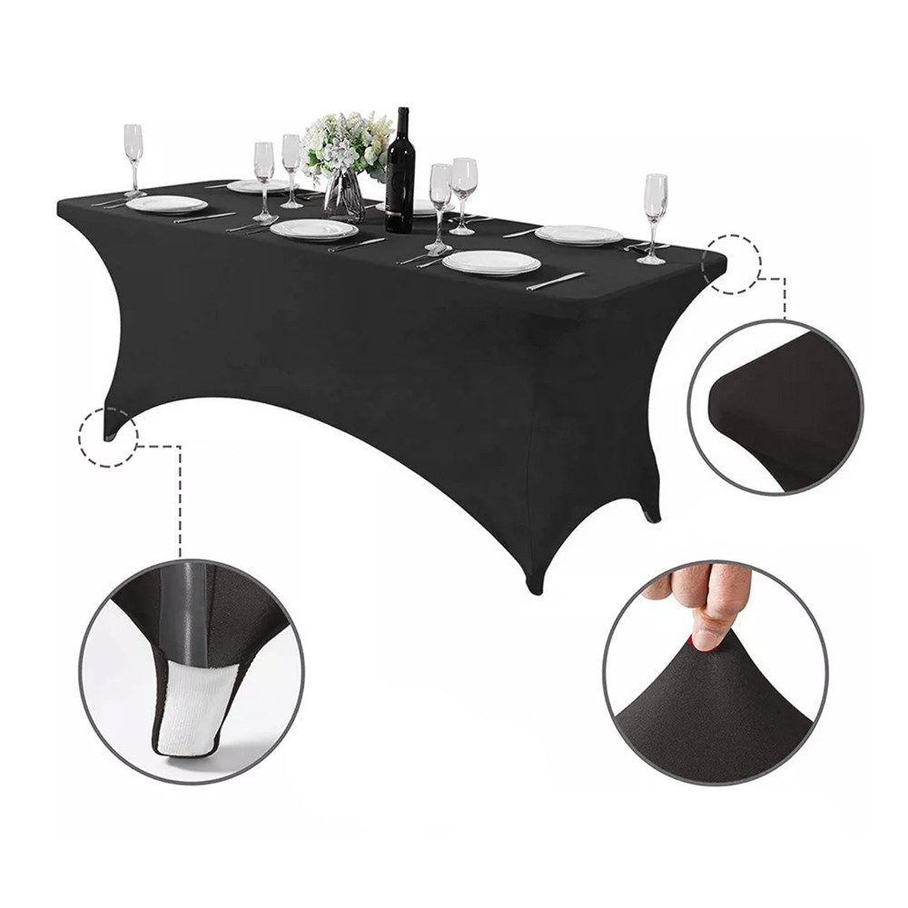 GreenBlue Tischdecke GB371/GB372 Catering Tischdecke 180x75x74 cm, Stretch Husse, Elastische Husse für Buffet, Hochzeit & Party – Bild 4 von 5