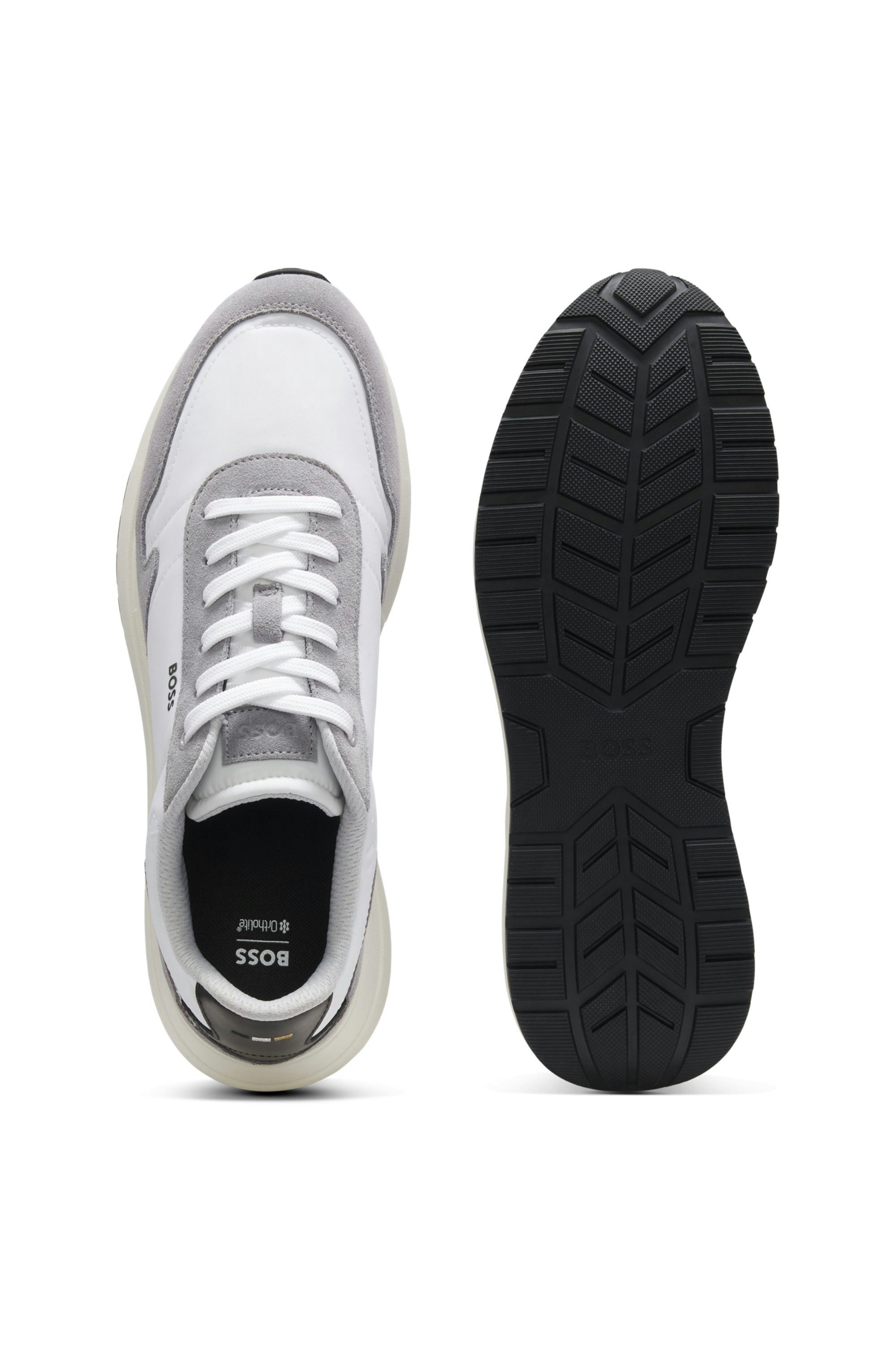 BOSS Vinston Sneaker Schnürschuh, Freizeitschuh, Halbschuh mit Profilsohle