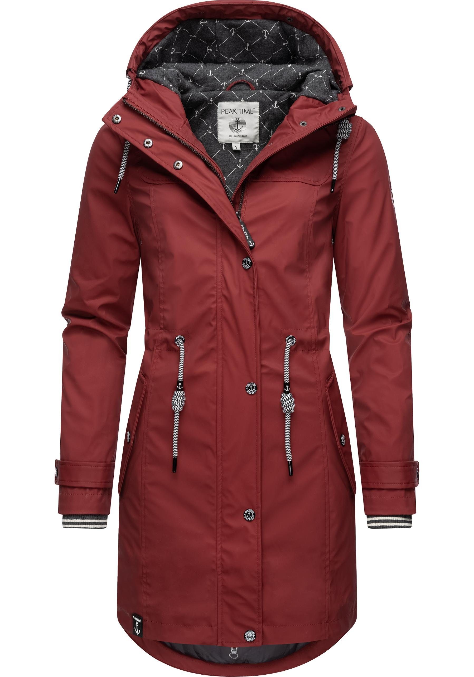 PEAK TIME Regenjacke L60042 stylisch taillierter günstig online kaufen