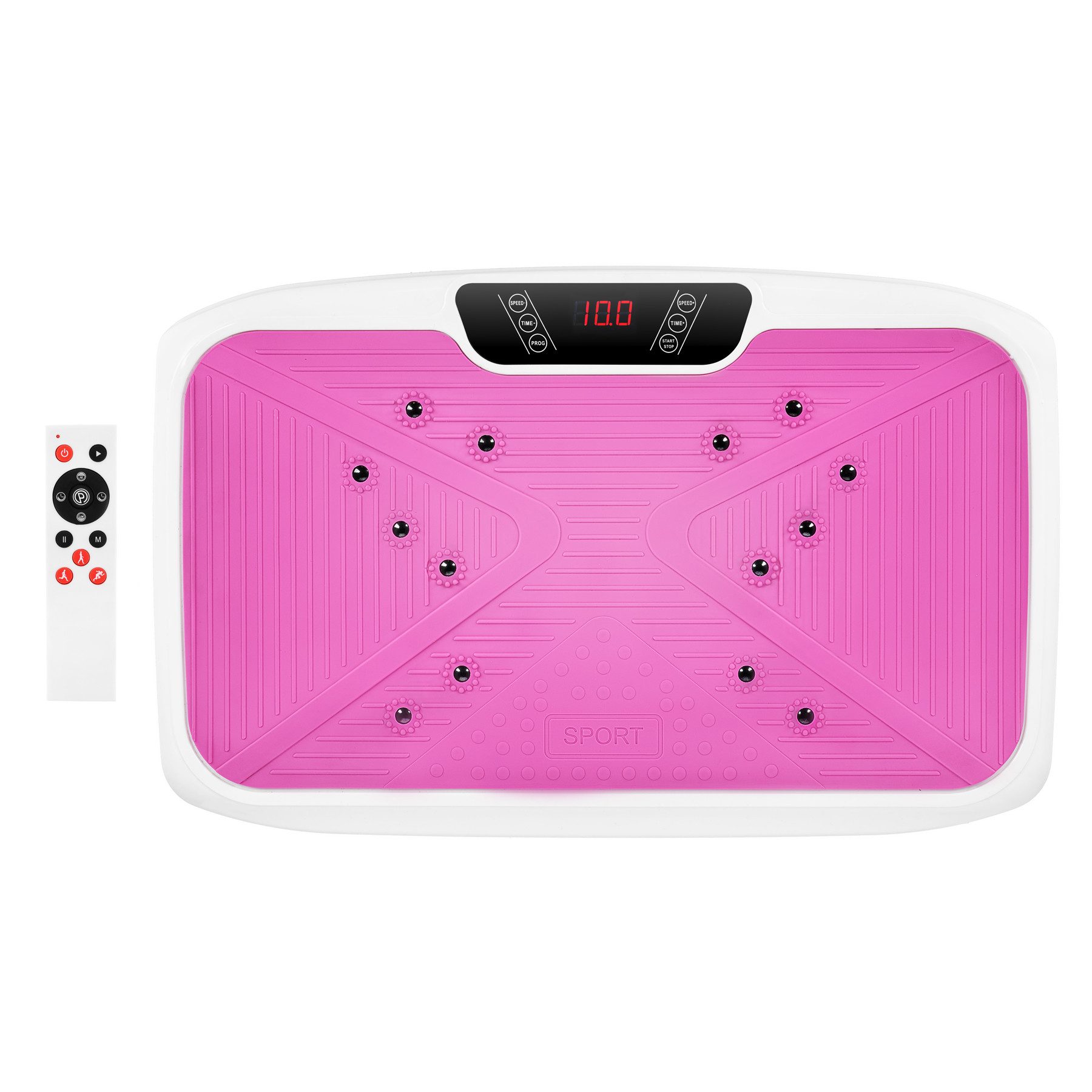 HMS Vibrationsplatte Massageplatte Rüttelplatte Vibrationstrainer, 200 W, Training, Regeneration und Wohlbefinden