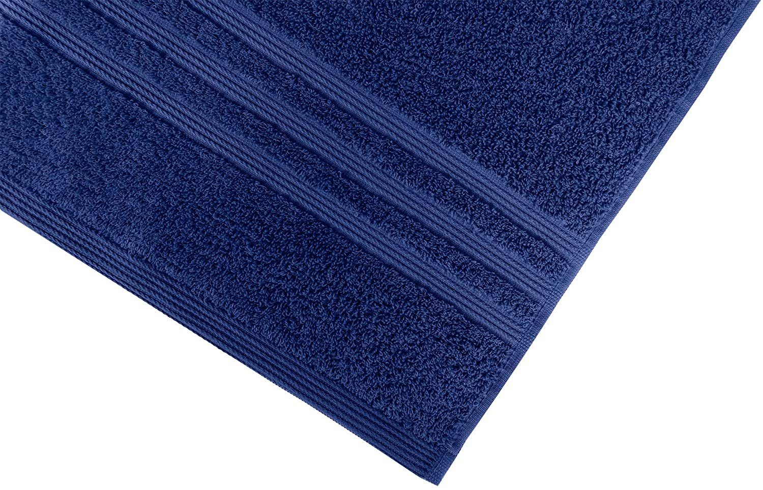 dunkel Frottee London, Marine Gästehandtücher cm (4-St), Handtücher Blau blau WC 30x50 Lashuma