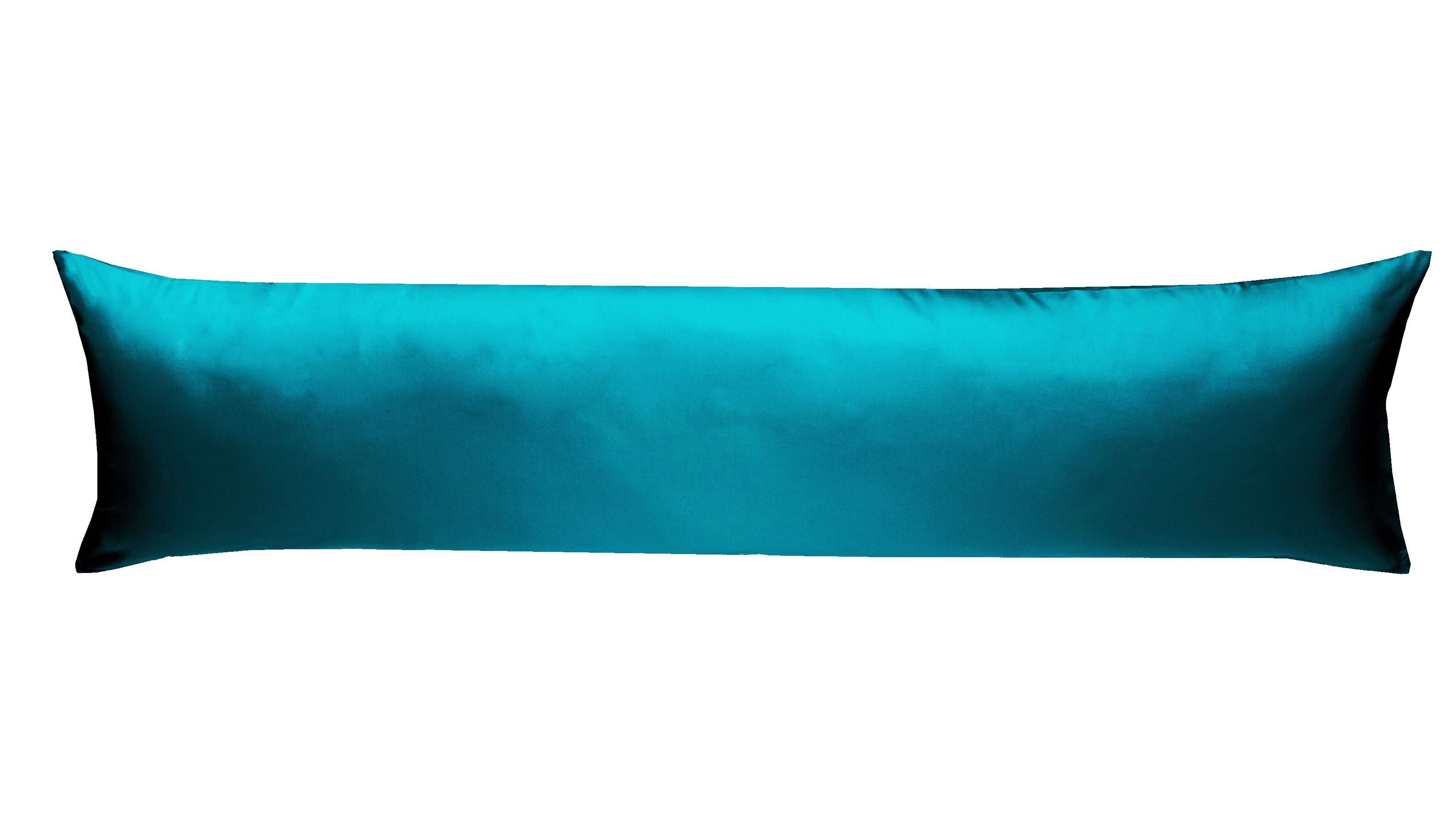 BETTWAESCHE-MIT-STIL Seitenschläferkissenbezug Mako Satin Seitenschläferkissen Bezug 40x145 cm & 40x200 cm einfarbig, (1 Stück)