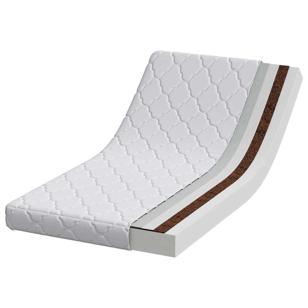 Boxspringmatratze Matratze Weiß 70 x 140 cm Jacquard-Stoff, vidaXL, 10.5 cm hoch