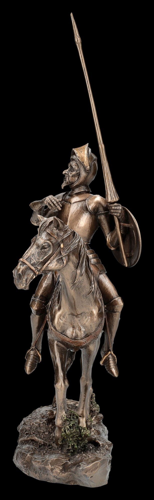 Dekofigur auf Shop Don Pferd mit Quijote - Veronese Dekofigur Ritter - Figuren Figur GmbH Lanze