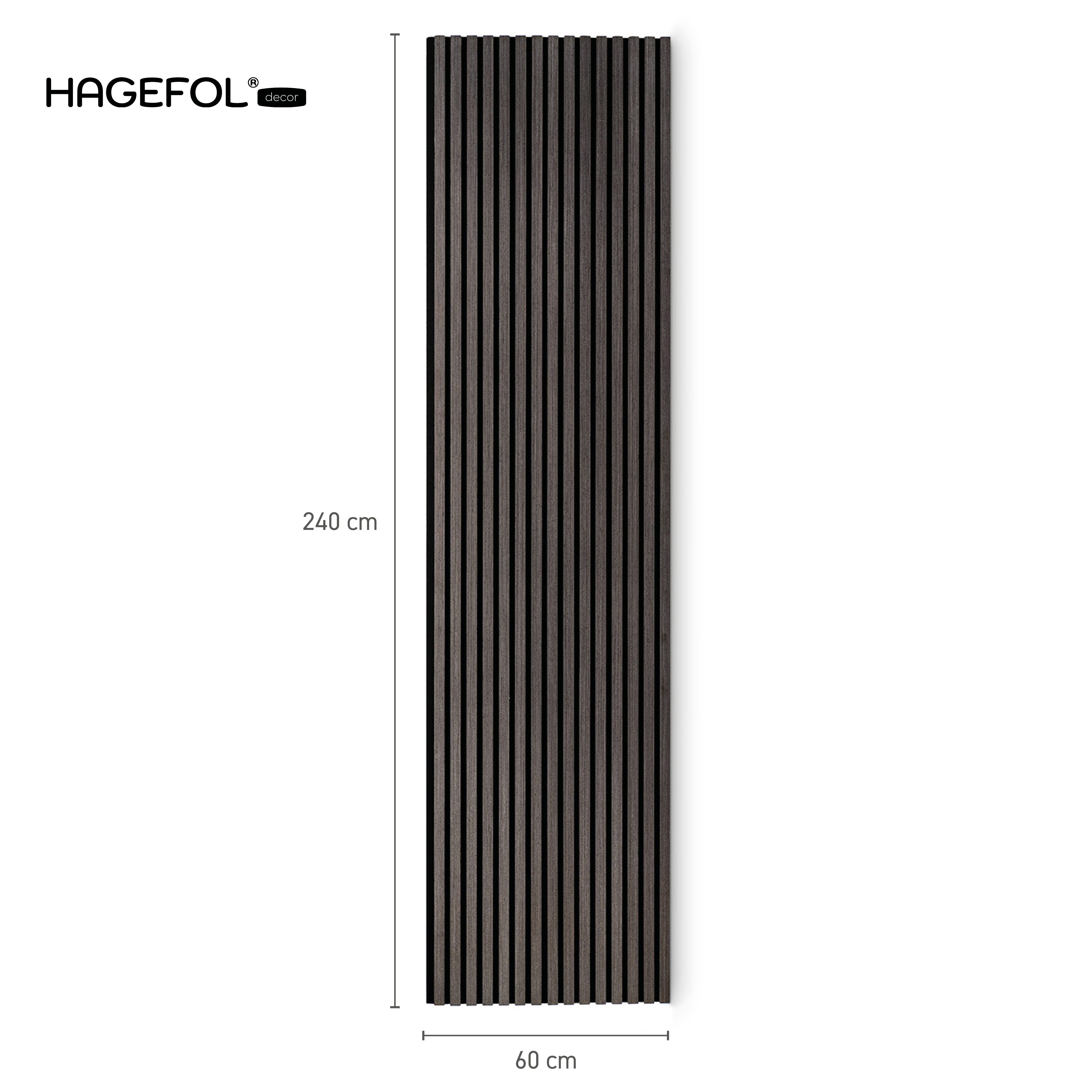 HAGEFOL Wandpaneel Akustikpaneele Holz, 240x60 cm, günstig online kaufen