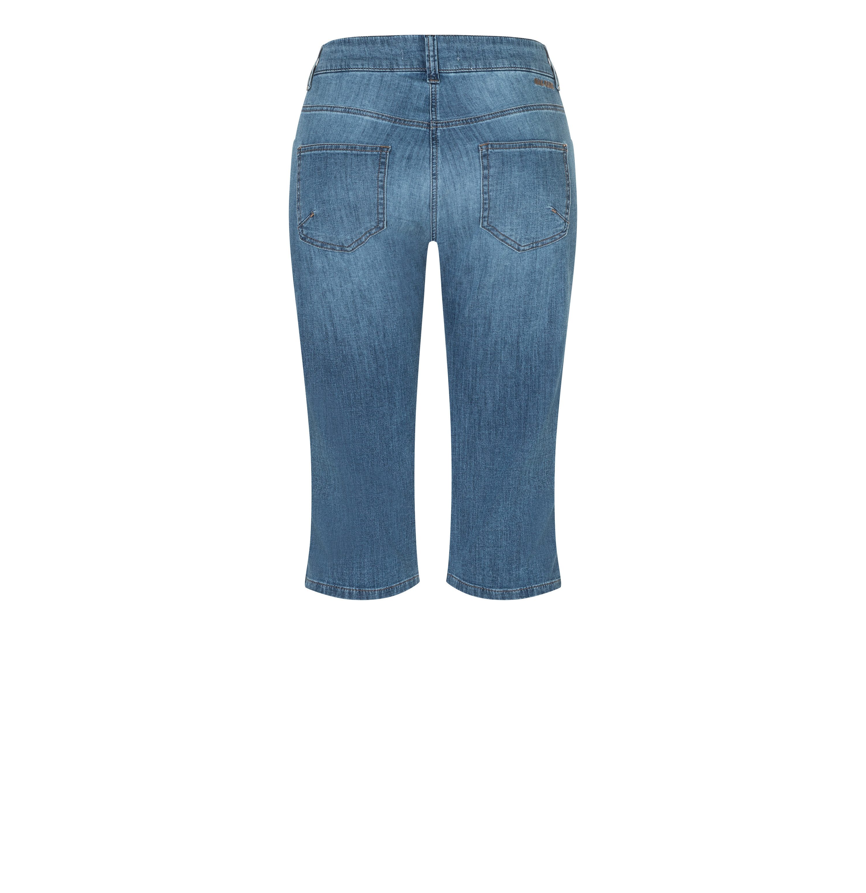 MAC Caprijeans CAPRI Eingelegte Zierfalten am Saum