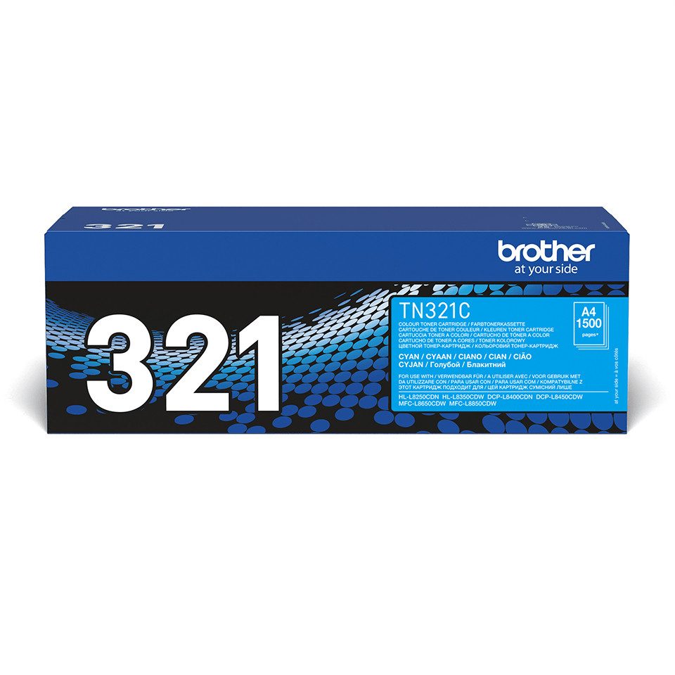 Brother Toner TN-321C Cyan (ca. 1500 Seiten) Tintenpatrone