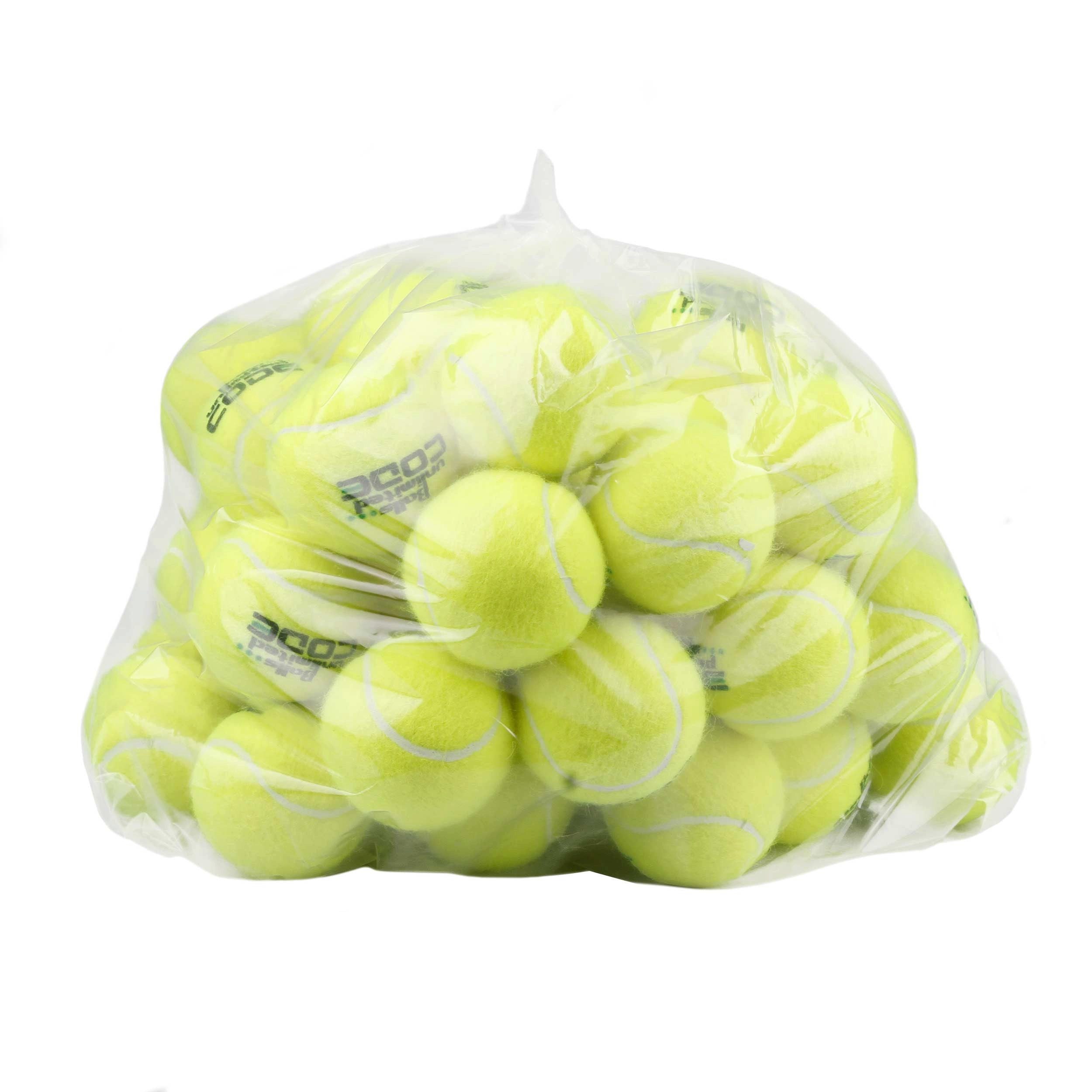 Balls Unlimited Tennisball Code Green - 60 Tennisbälle - Play and Stay Ball - (60er Beutel)