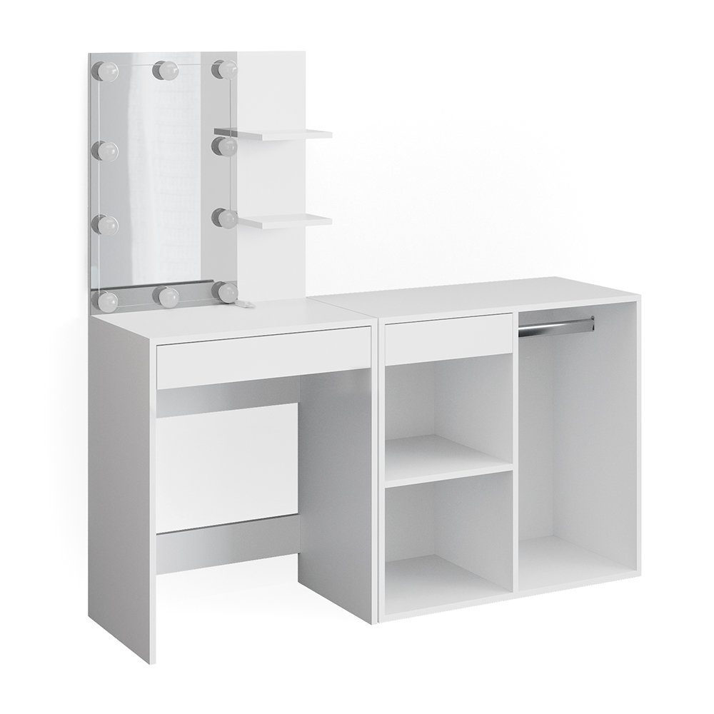 Vicco Schminktisch Isabelle, Weiß, 140 cm günstig online kaufen
