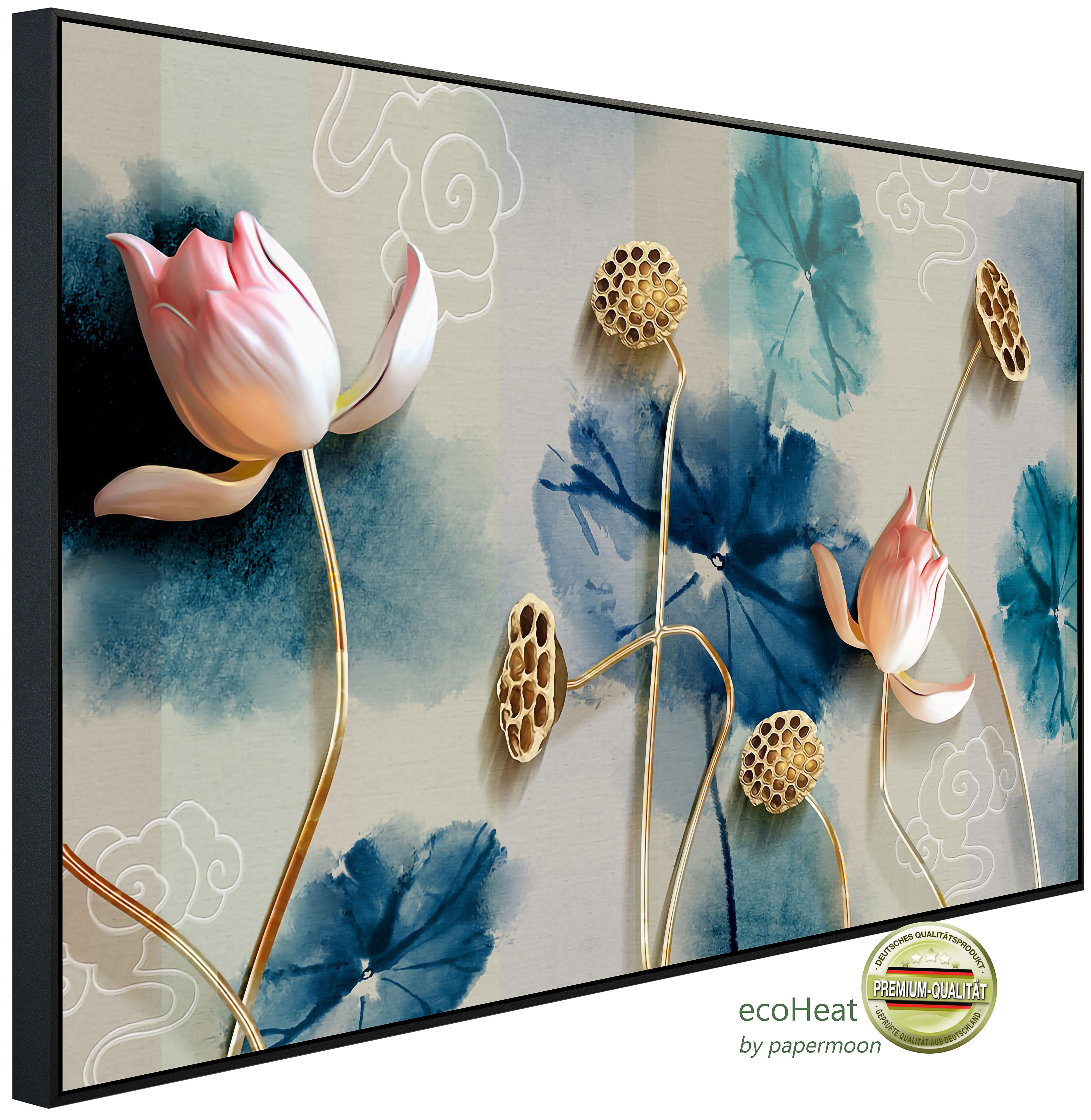 Infrarotheizung INFRAROT-BILD-HEIZUNG, Muster mit Blumen