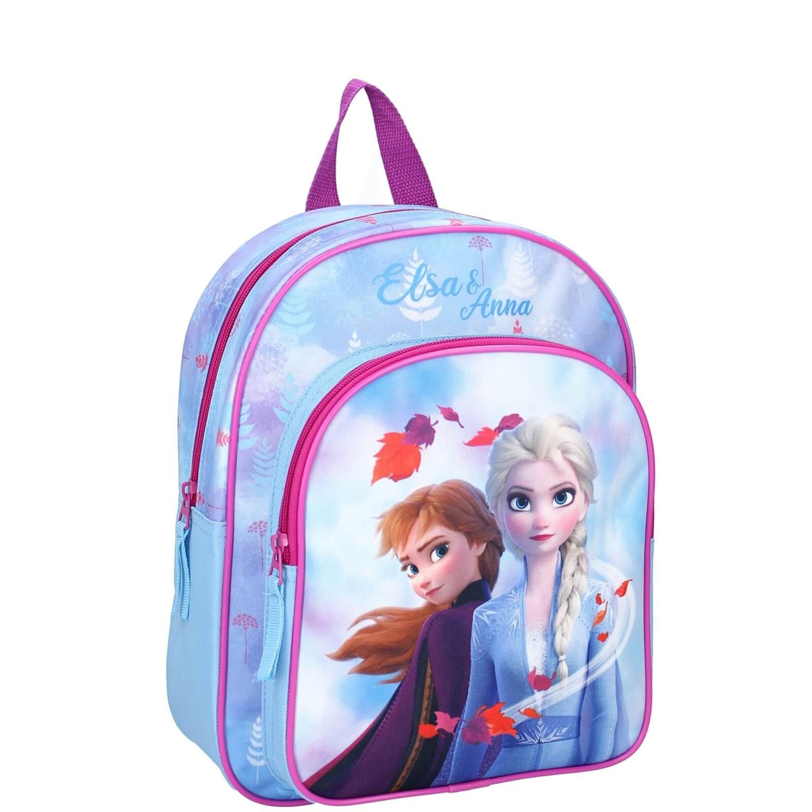 Disney Frozen Kinderrucksack Disney´s Die Eiskönigin - Rucksack, 31x23x9 cm  (Reißverschluss, Mädchen), Tragegurte