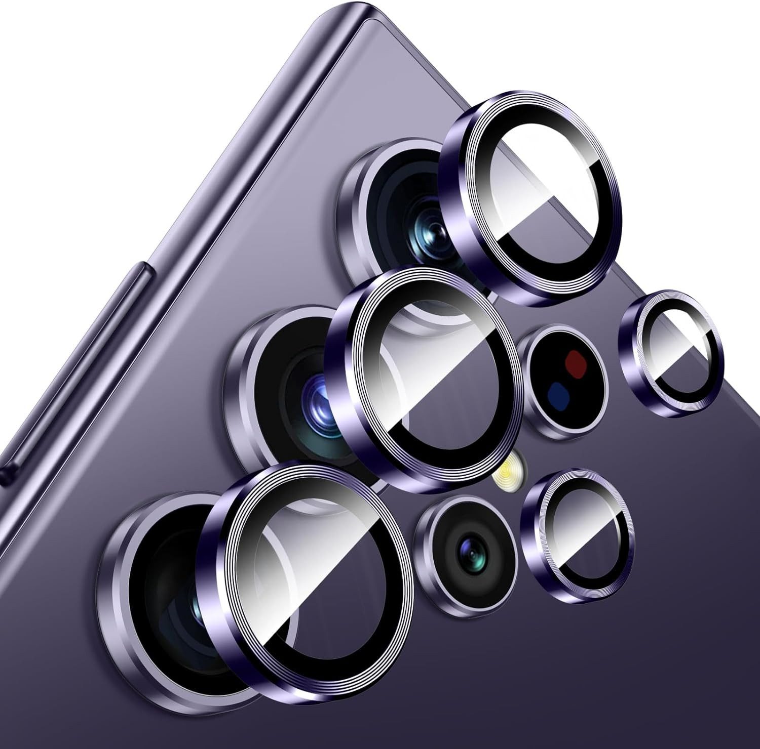 MSM Kameraschutzglas 5X Linsenglas für Samsung Galaxy S24 Ultra Schutz Panzerfolie Titan