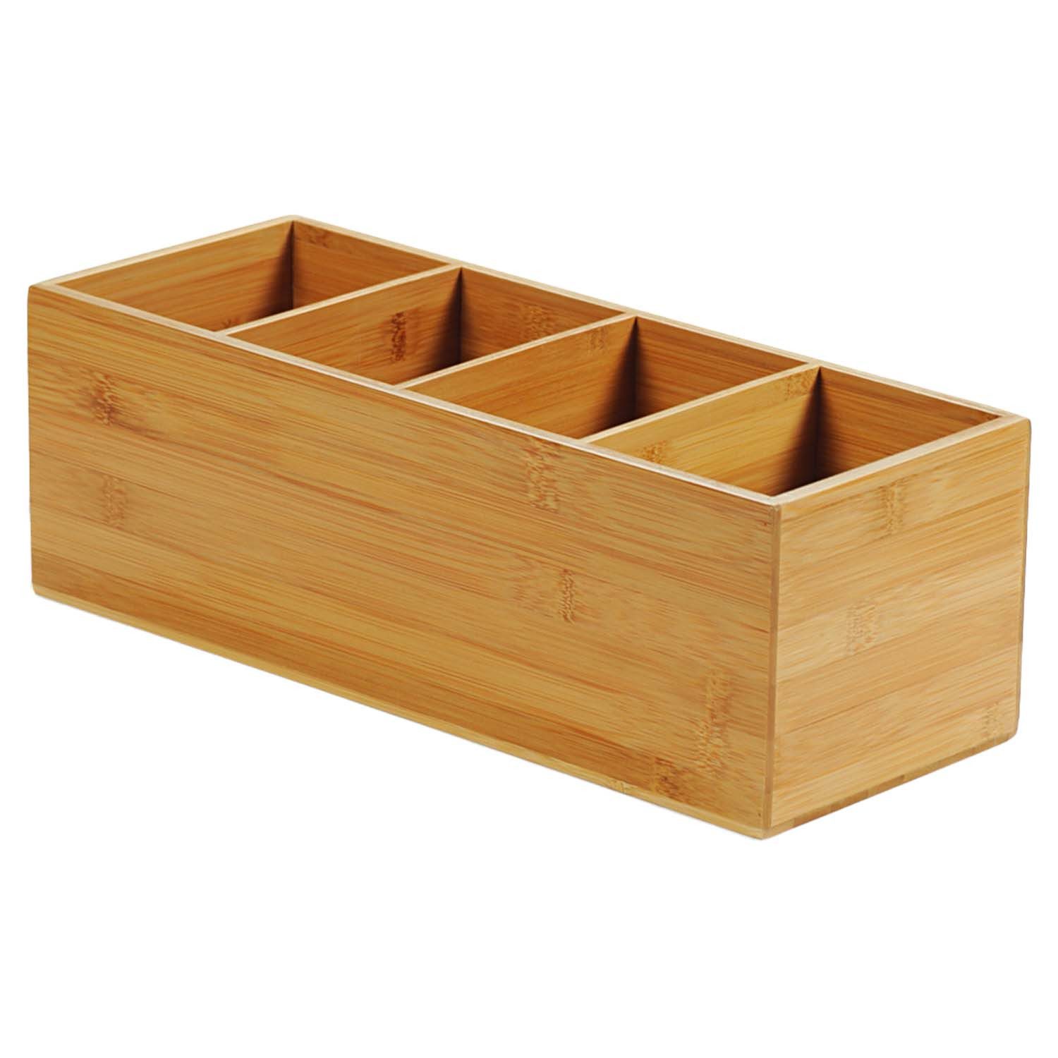 Kesper Besteckträger 6 Stück Besteckkasten, 4 Fächer - Bambus, (6-tlg), 4 Fächer