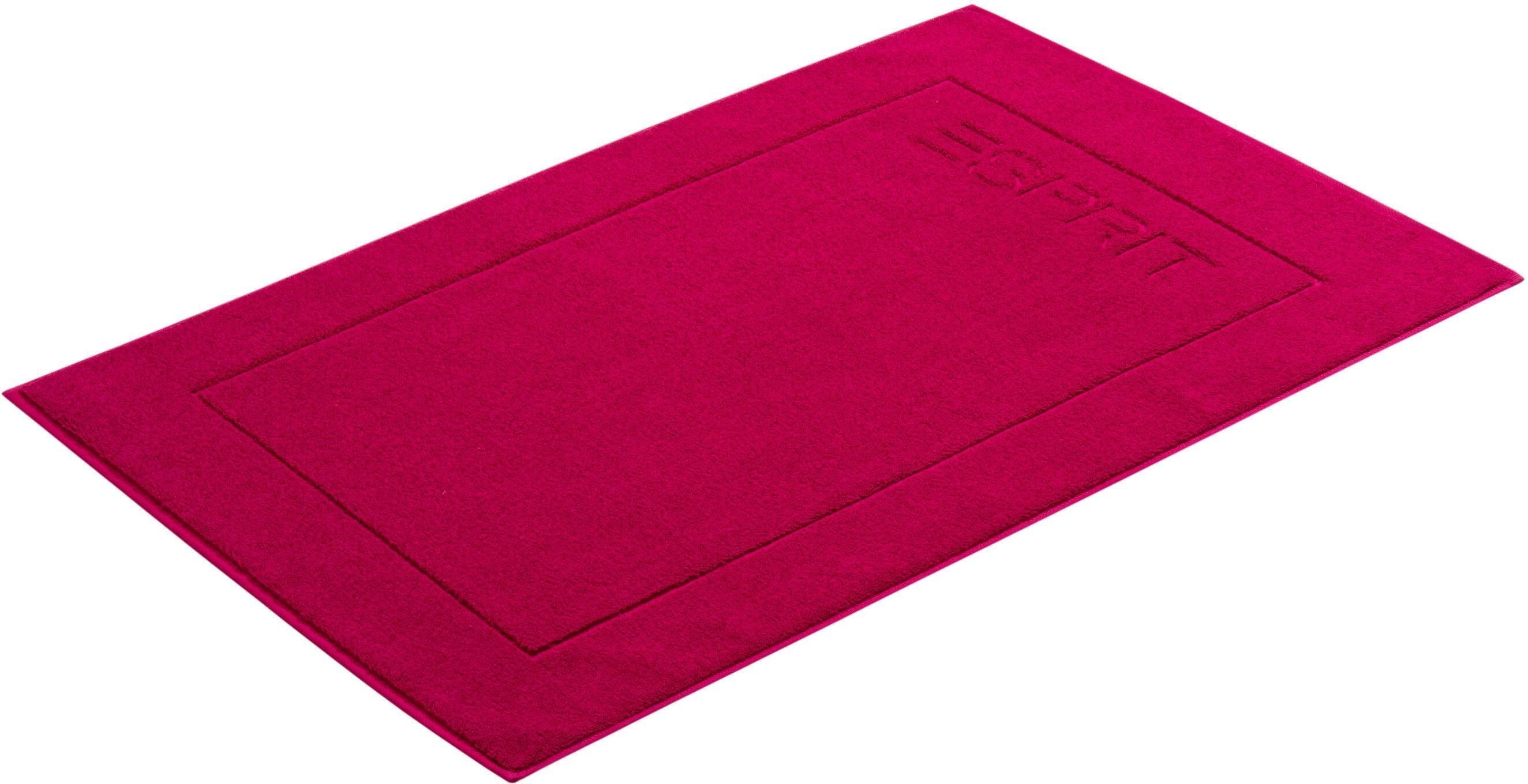 Badematte »Solid« Esprit, Höhe 8 mm, fußbodenheizungsgeeignet, Badteppich,  Uni Farben, reine Baumwolle, mit Logo Stickerei