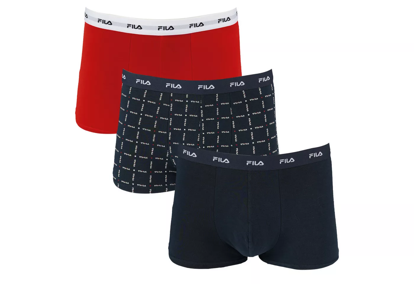 Fila Boxershorts MAN BOXER SHORTS (3er Pack) mit elastischem Logobund