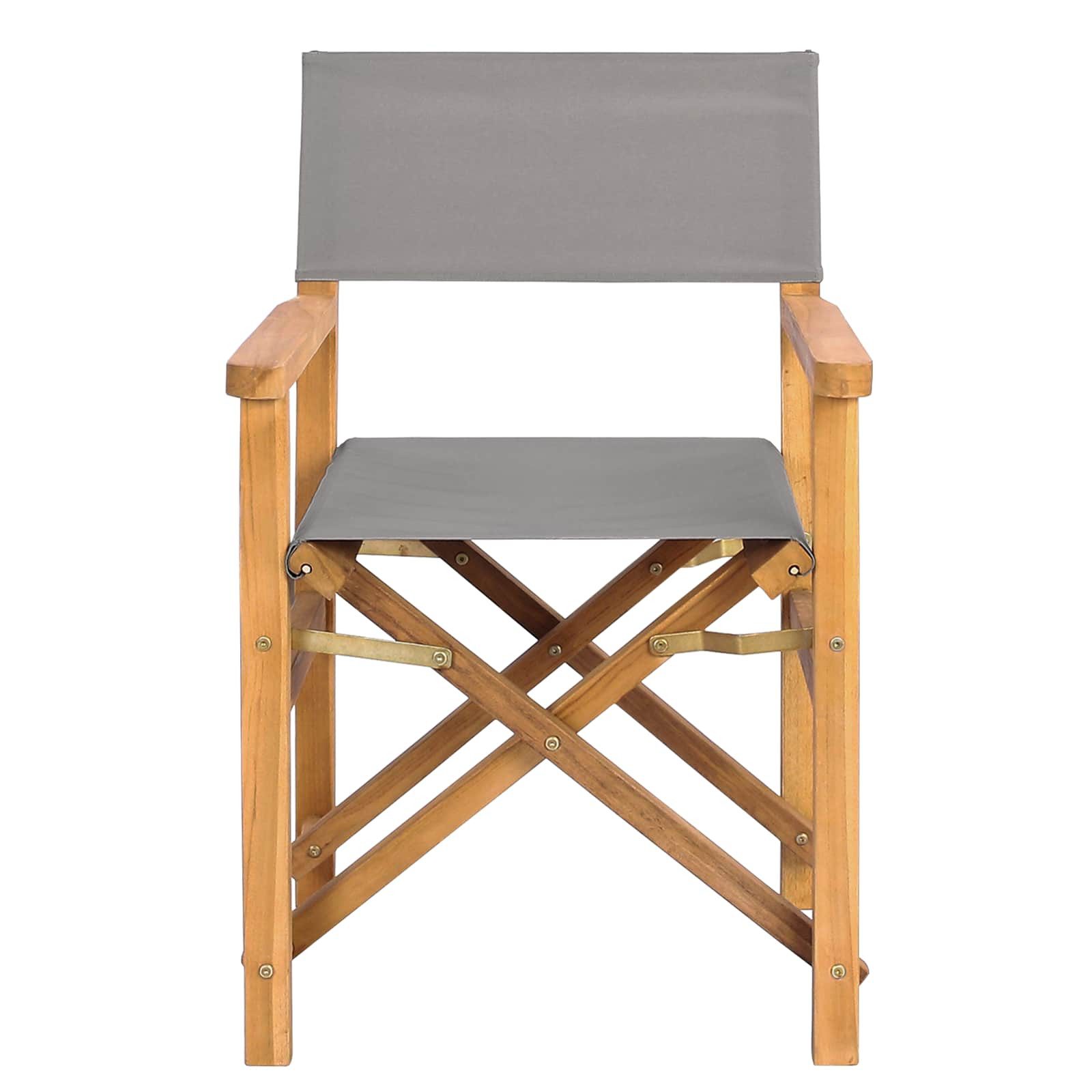 vidaXL Gartenstuhl Esszimmerstuhl Braun und Hellgrau 56 x 54 x 87 cm (1 St)