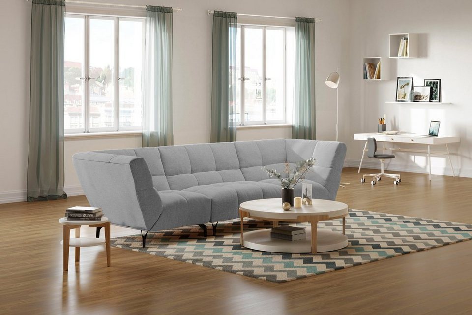 INOSIGN Ecksofa Bahamas, Ecksofa aus der Modul-Serie »Lamiya«, unendlich  erweiterbar, Mit Verbindungsvorrichtung zum Befestigen der Module  untereinander