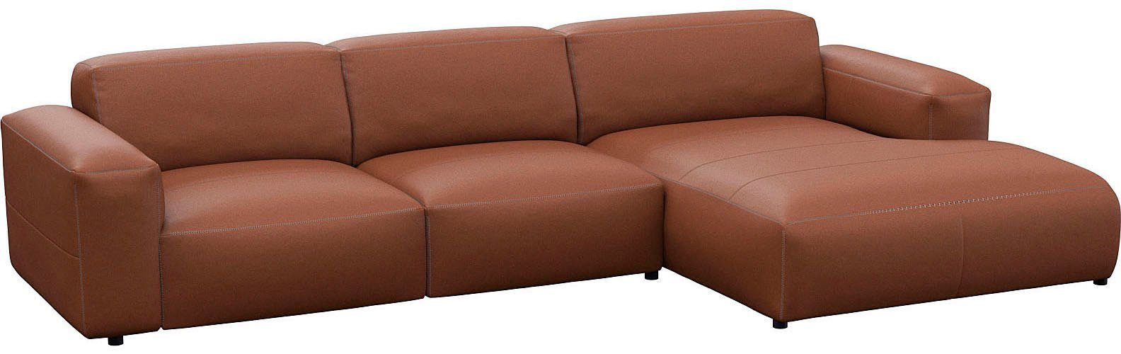 FLEXLUX Ecksofa Lucera bequem und komfortabel durch hochwertigen Sitzaufbau, L-Form, modern & anschmiegsam, Kaltschaum, Stahl-Wellenunterfederung