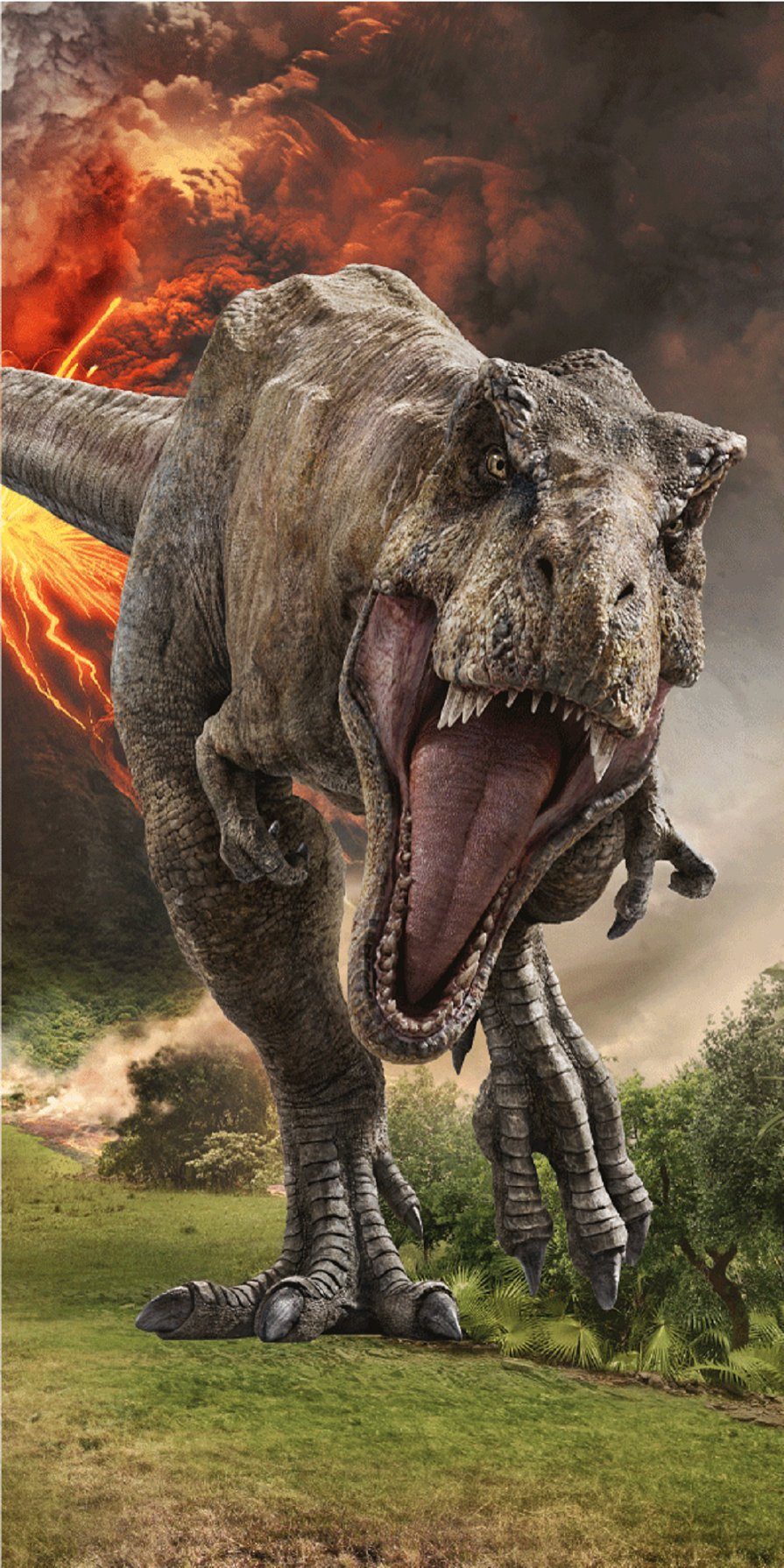 Jerry Fabrics Handtücher Jurassic World Duschtuch günstig online kaufen