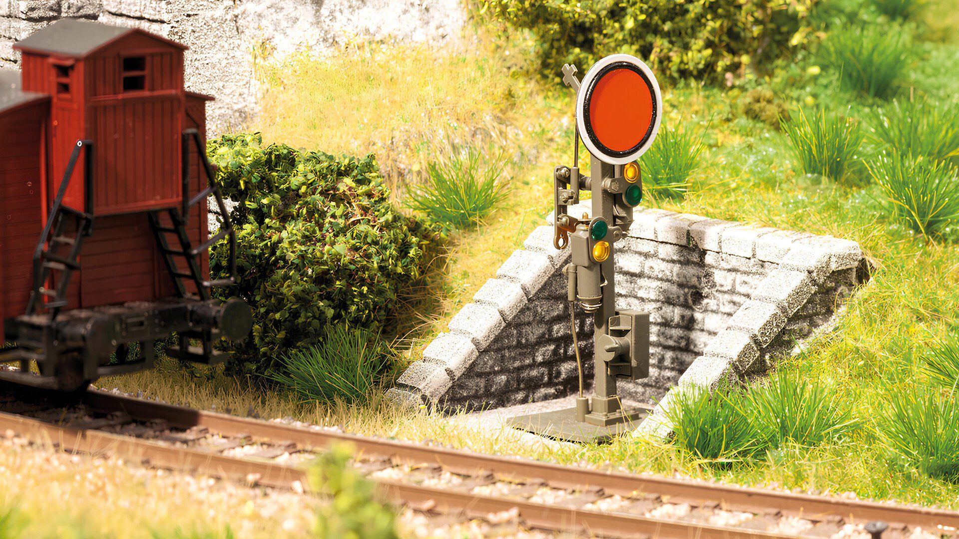 Modelleisenbahn-Gebäude NOCH, 58306, Spur H0, Signalbucht, Modelleisen