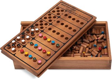 Logoplay Holzspiele Spielesammlung, Code Finder für 2 Spieler - Spielfeld 21 x 12 cmHolzspielzeug