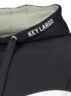 Key Largo Kapuzensweatshirt MSW BRAINSTORM im trendigen Color-Blocking-Design