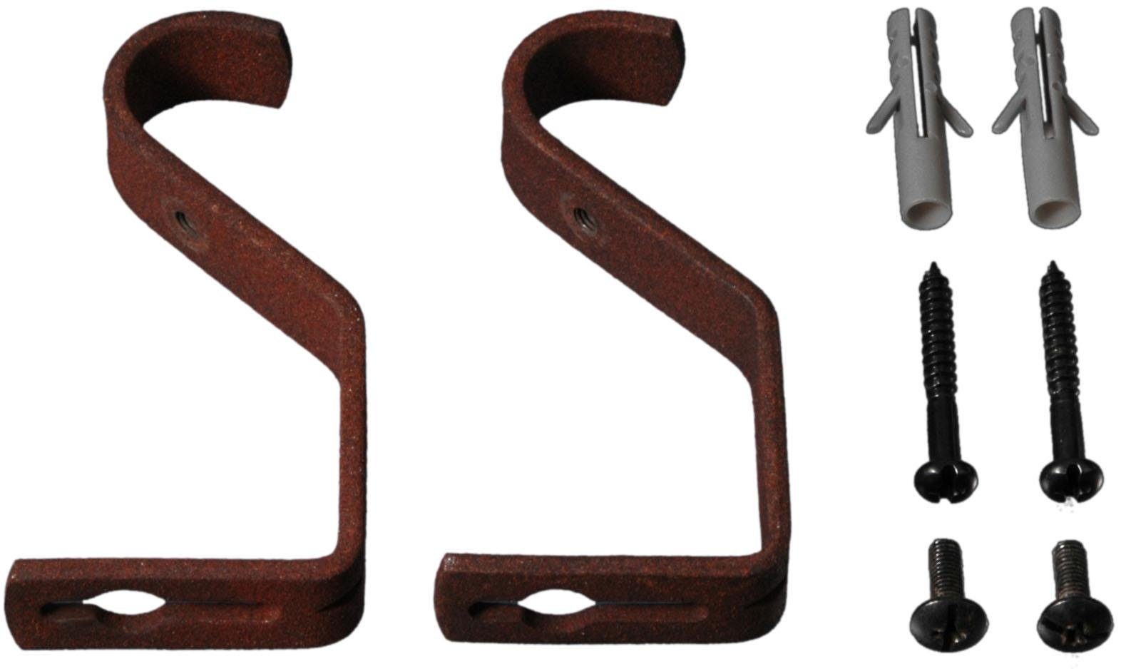 Liedeco Träger, Gardinenstangen, (Set, 2-St), für Gardinenstangen Ø 20 mm günstig online kaufen