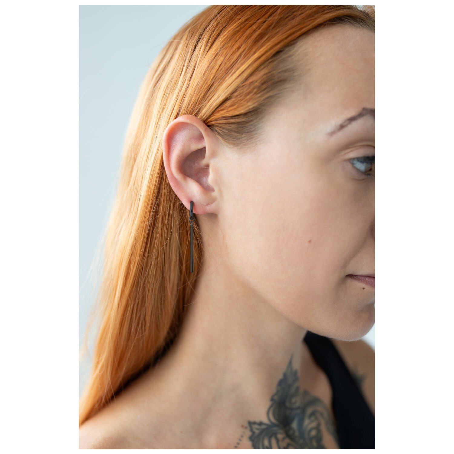 Wildcat Paar Creolen Little Bar Hoops, Hochglanzpoliert,Wasserfest