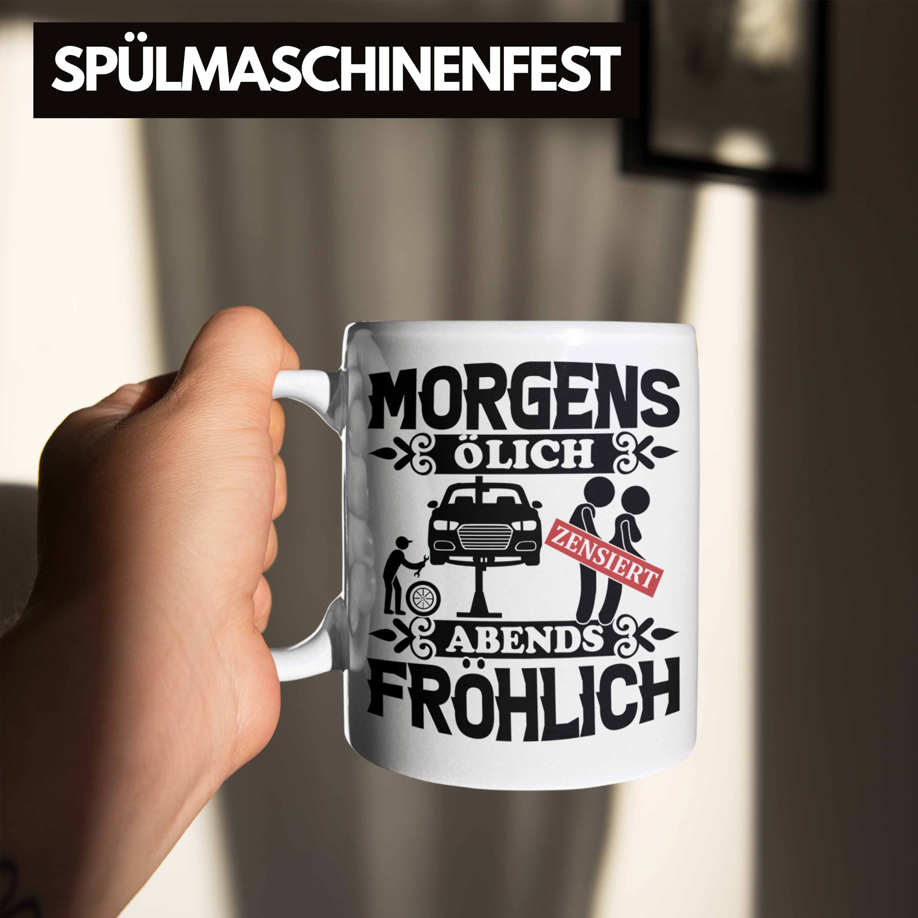 Spruch Mechatroniker Geschenk Tasse Mechaniker Tasse Trendation KFZ Geschenk KFZ Weiss Männer