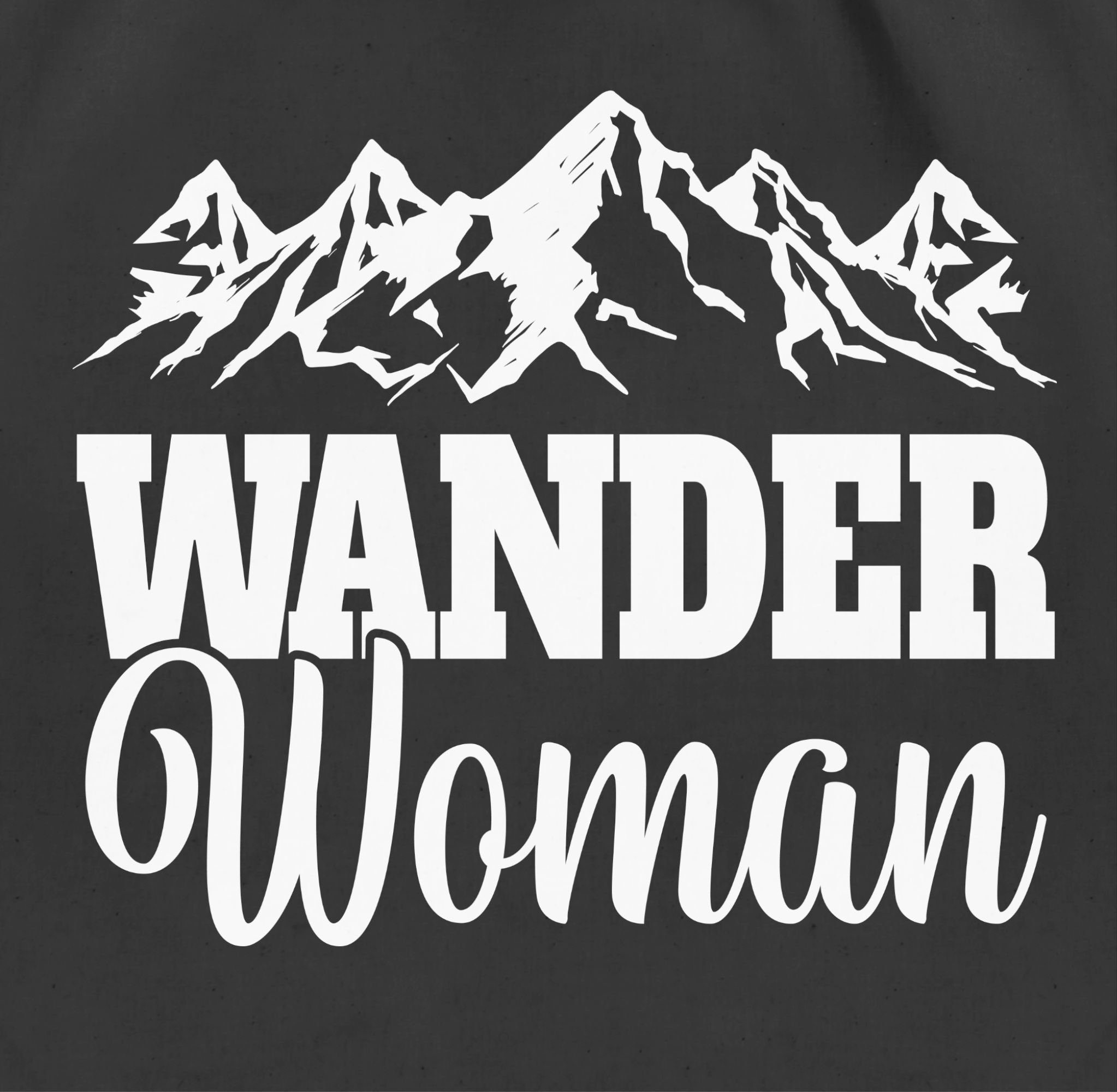 Woman, Turnbeutel 02 Wander Zubehör Schwarz Shirtracer Sport