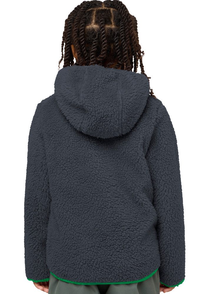 Jack Wolfskin Fleecejacke ICE CURL HOOD JACKET K Übergangsjacke mit Kapuze, mit Brusttasche mit Reißverschluss