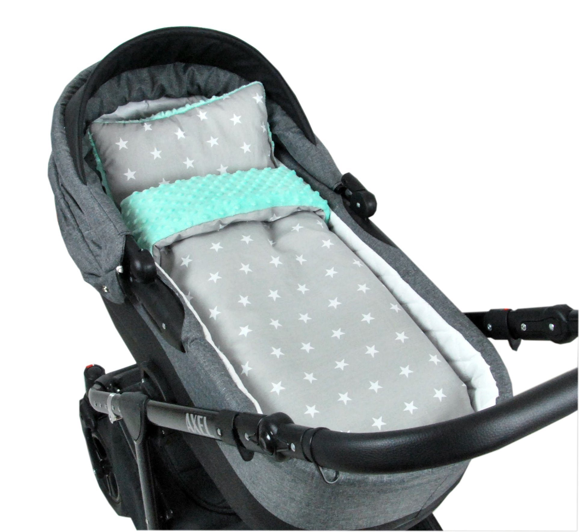 Kinderdecke BABYLUX Babydecke MINKY 2Set Kuscheldecke Decke 75 x 60cm Kinderwagen