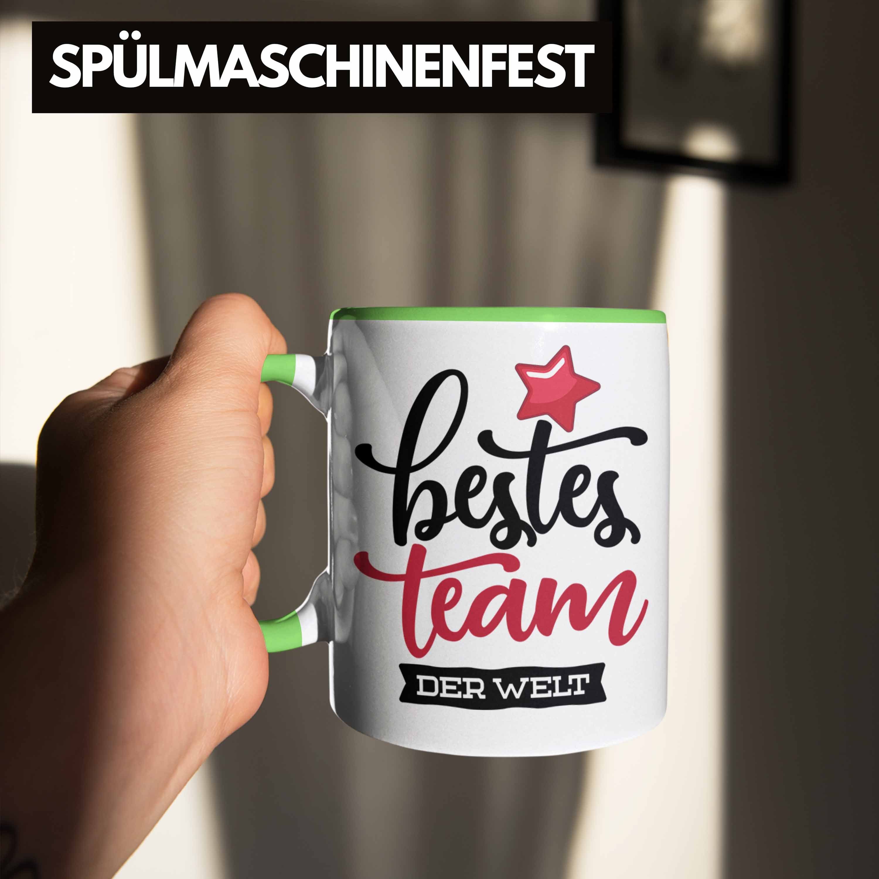 Geschenkidee für Grün Team Tasse Trendation Team Welt Kaffeetassen beste der