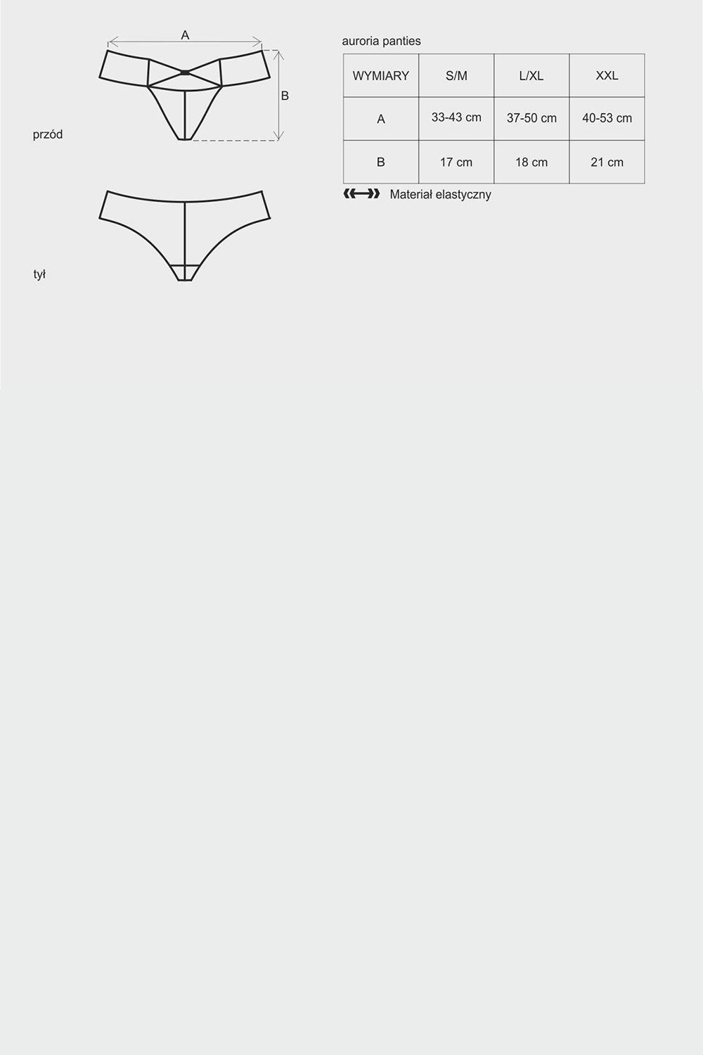 Obsessive Slip Slip Auroria blau mit Spitze Stretch Shorts (einzel, 1-St)